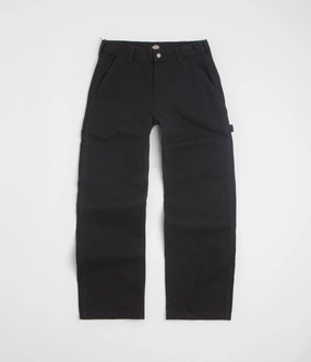 Dickies Carpenter Canvas Pants - Black Tailored Silhouette