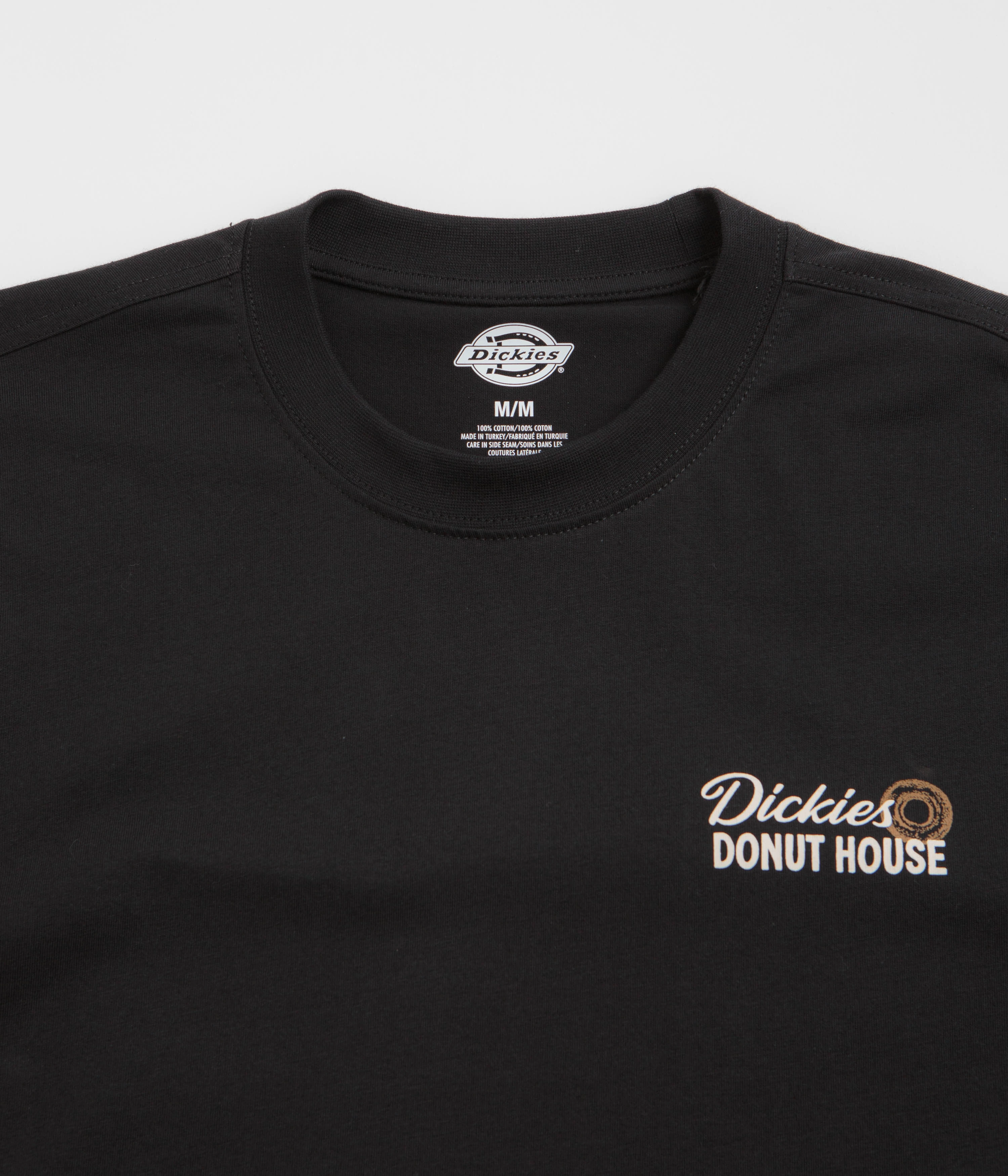 Chic Casual Wear Cozy Vibe Dickies Donut House T-Shirt - Black