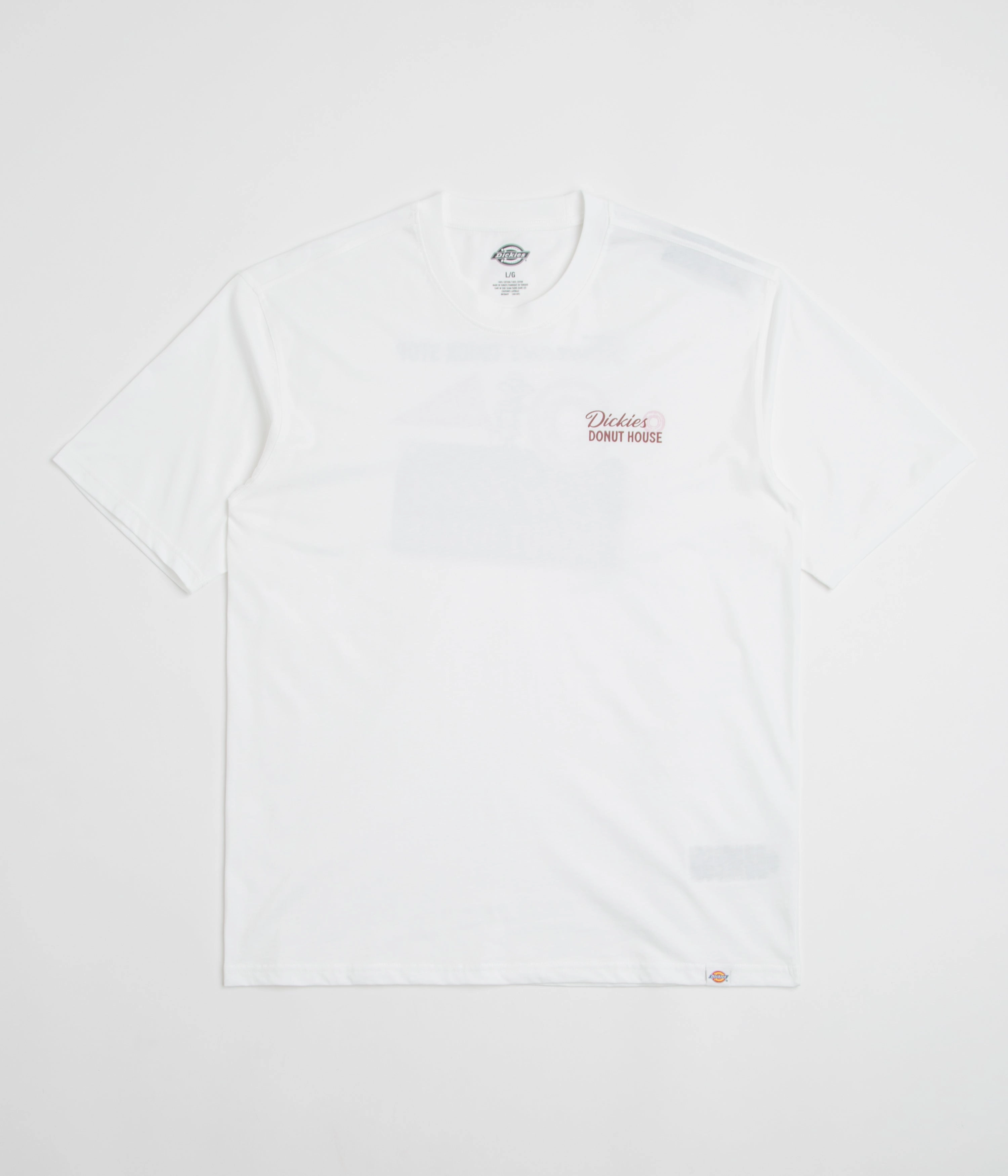 Dickies Donut House T-Shirt - White Soft and Cozy Retro nostalgia