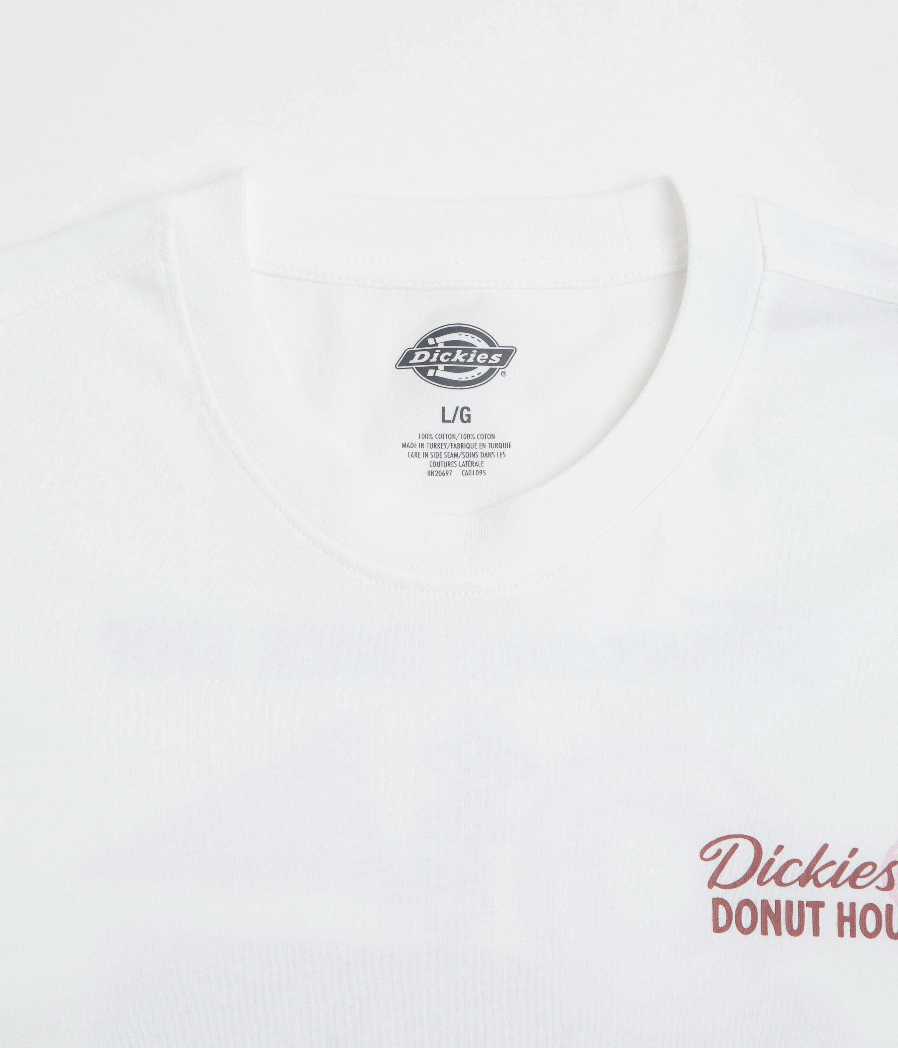 Dickies Donut House T-Shirt - White Tagless Neckline