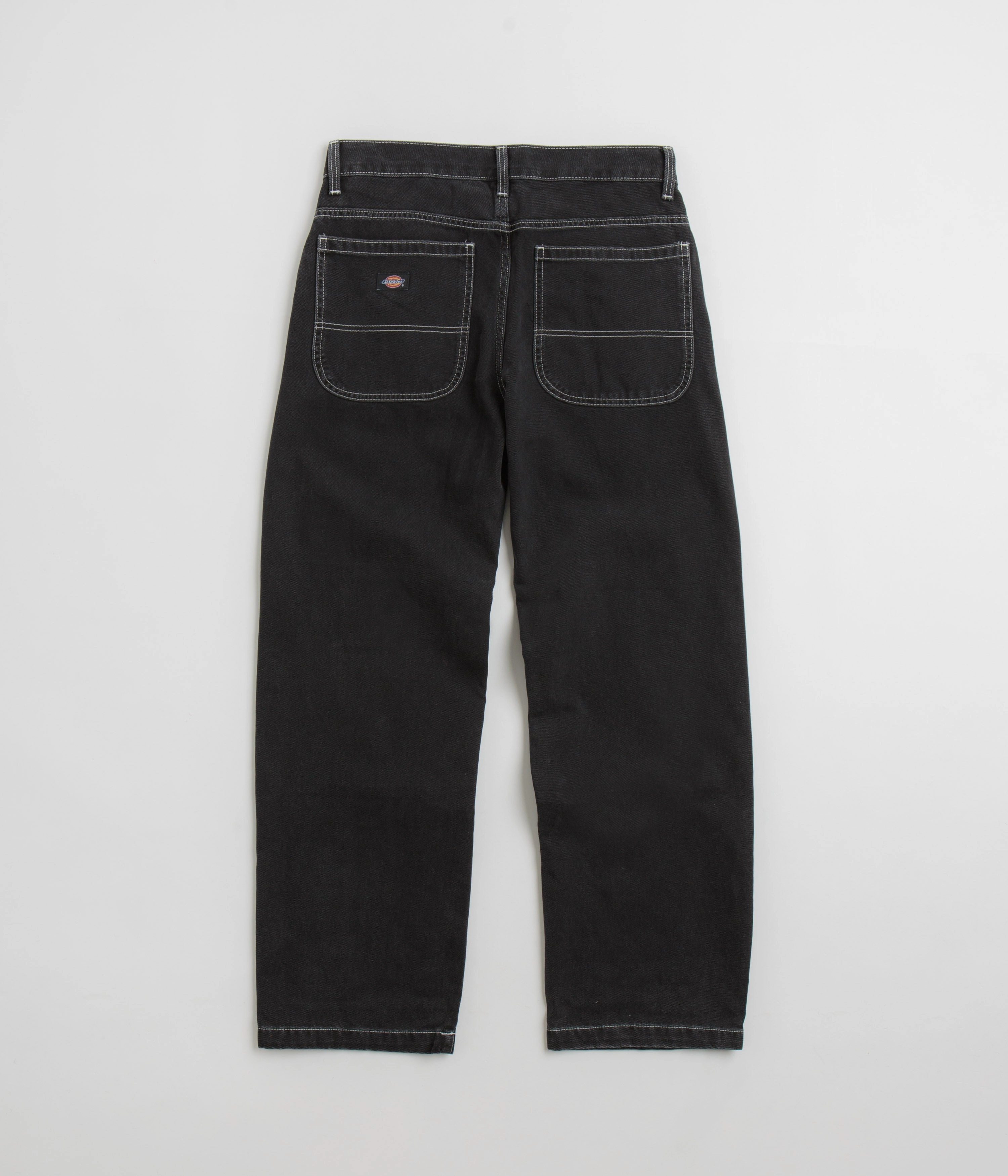 Dickies Double Knee Jeans - Black Wash Classic Weekend Getaway Formal Classic Wear Loose