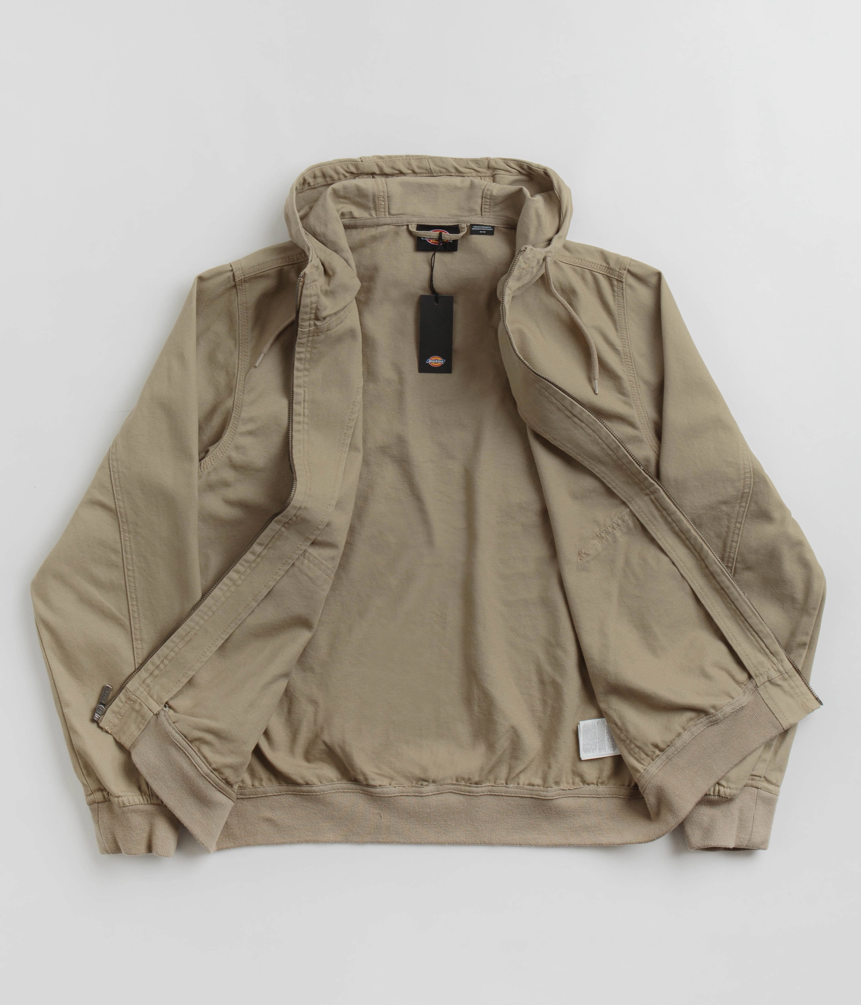 Demonstrate Dickies Duck Canvas Hooded Unlined Jacket - Desert Sand