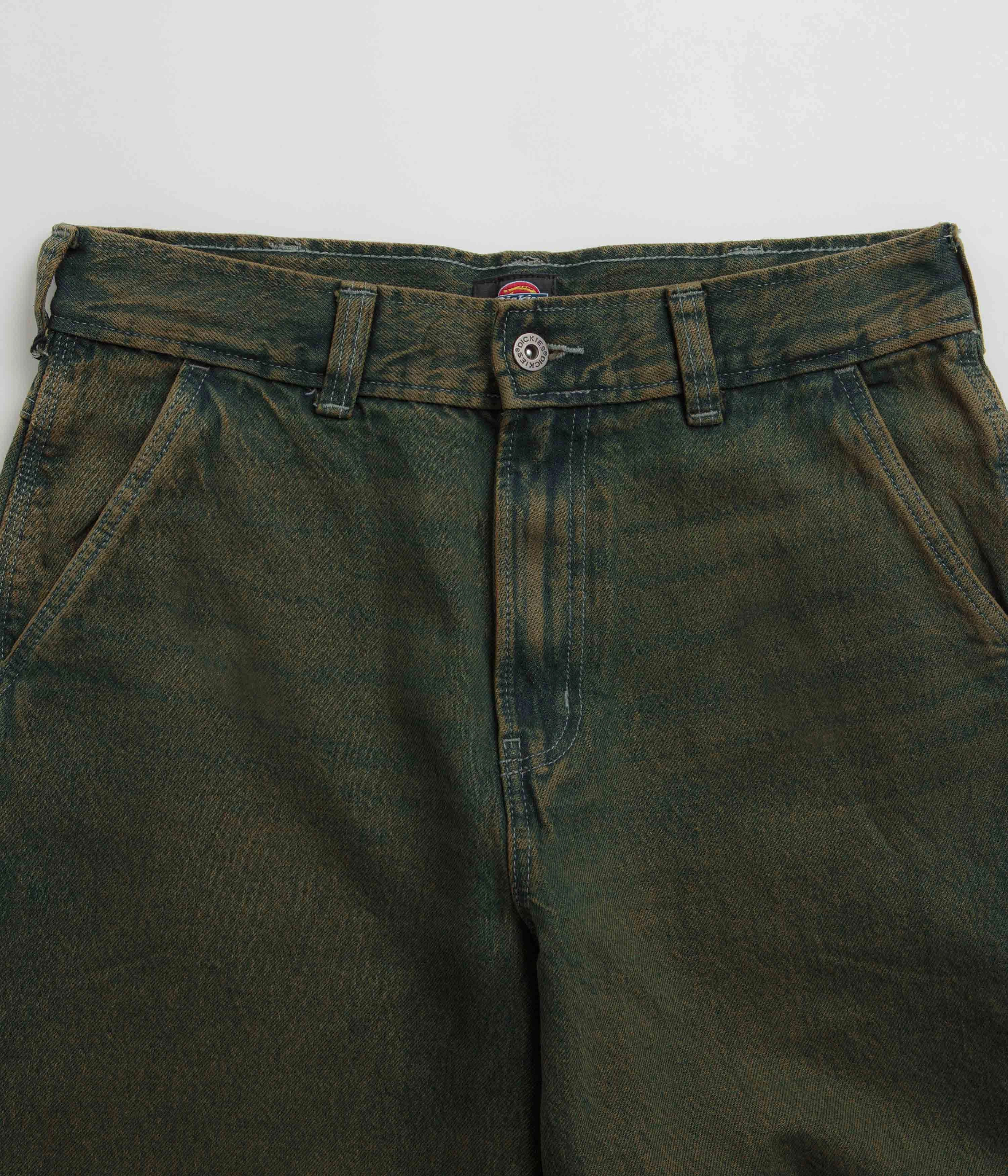 Dickies Loose Painter Jeans - Green Tone Fade Street Style Road Trip Casual Friday Home Comfort