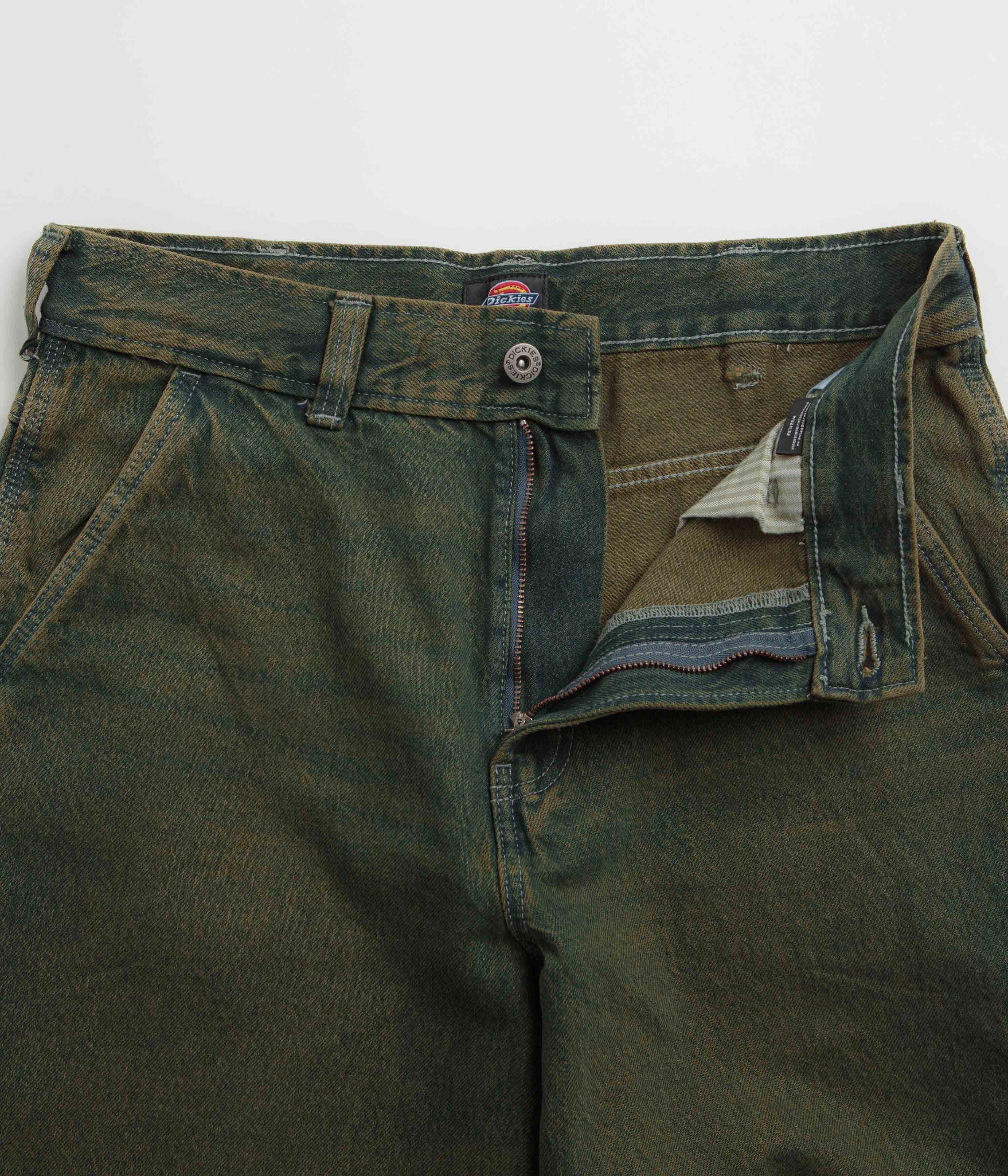 Dickies Loose Painter Jeans - Green Tone Fade Outdoor Adventure Party Look Youth Style Simple clothing
