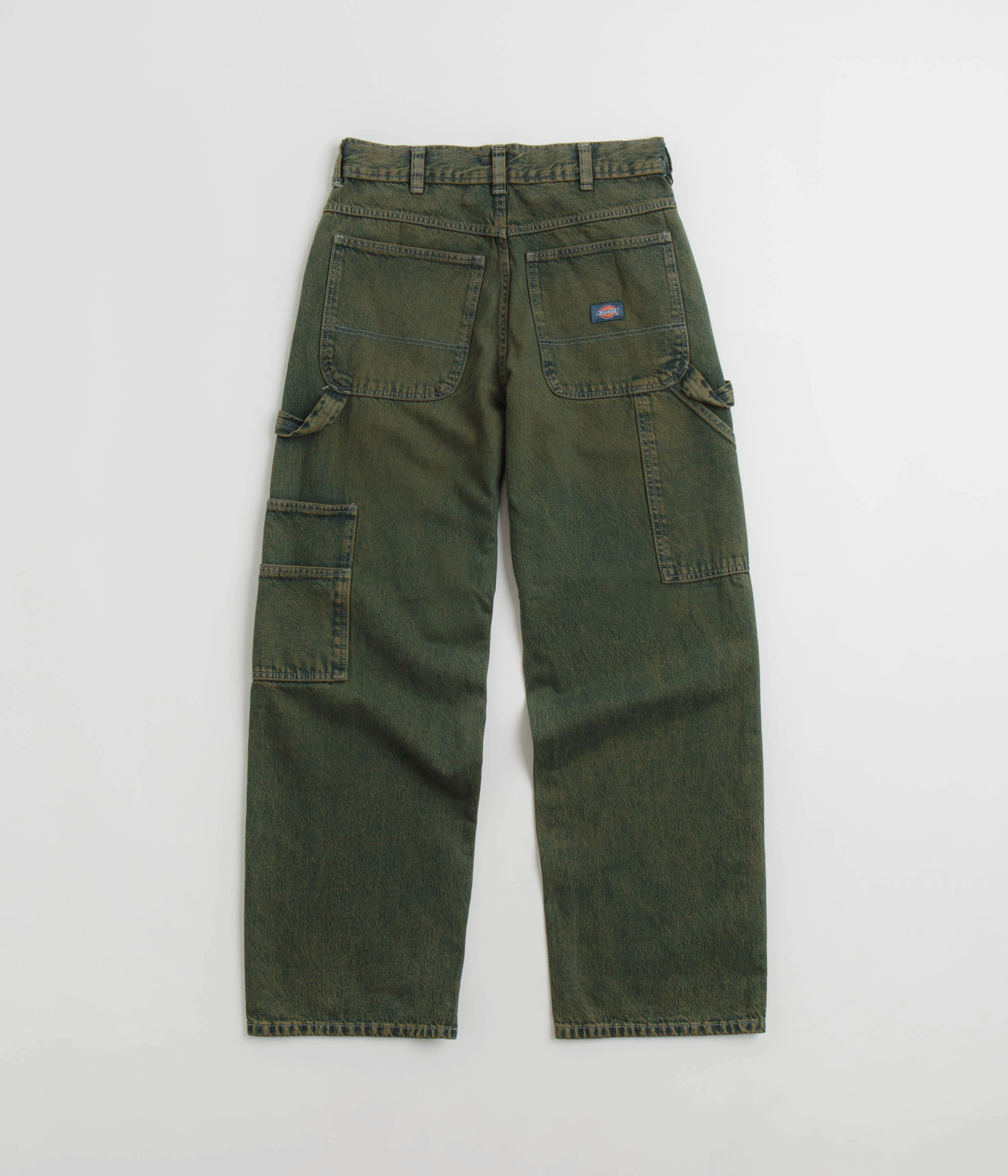 Comfy Home Comfort Weekend Getaway Dickies Loose Painter Jeans - Green Tone Fade