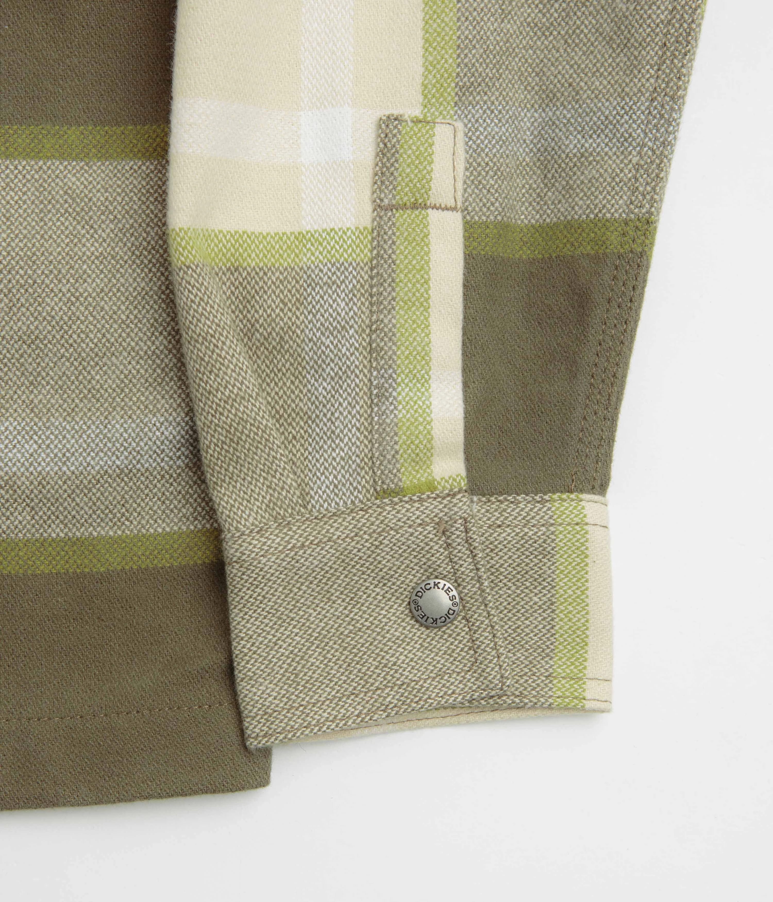 Dickies Nimmons Shirt - Wood Ash Relaxed Style Premium Pima Cotton