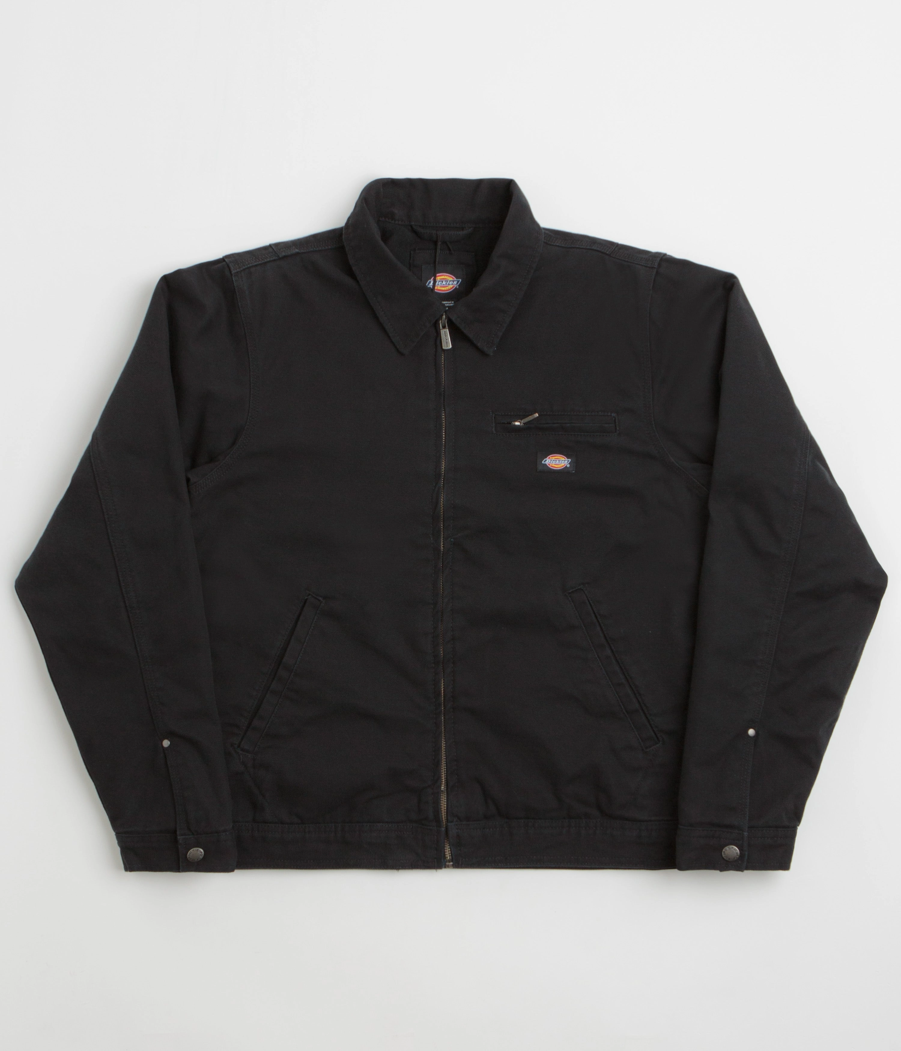 Perforated Underarm Vents Dickies Painter Canvas Jacket - Black