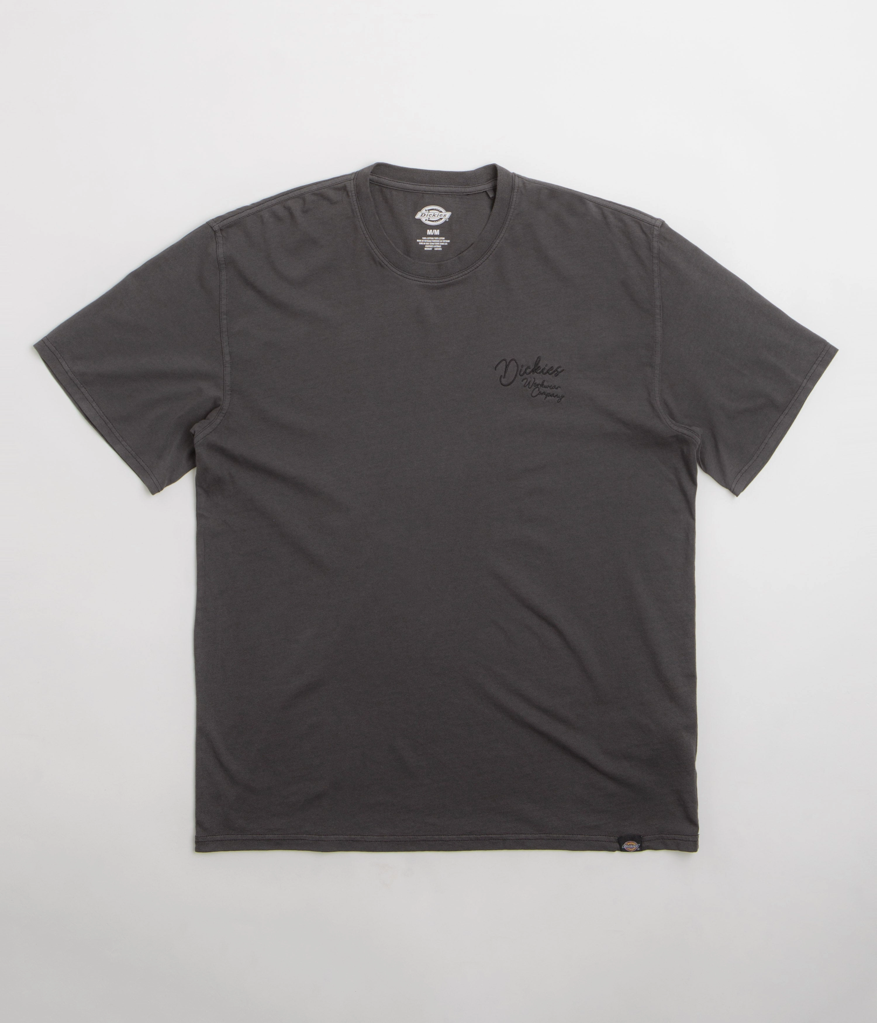 Lightweight Weave Fit for All Seasons Dickies Rope Chest Logo T-Shirt - Black