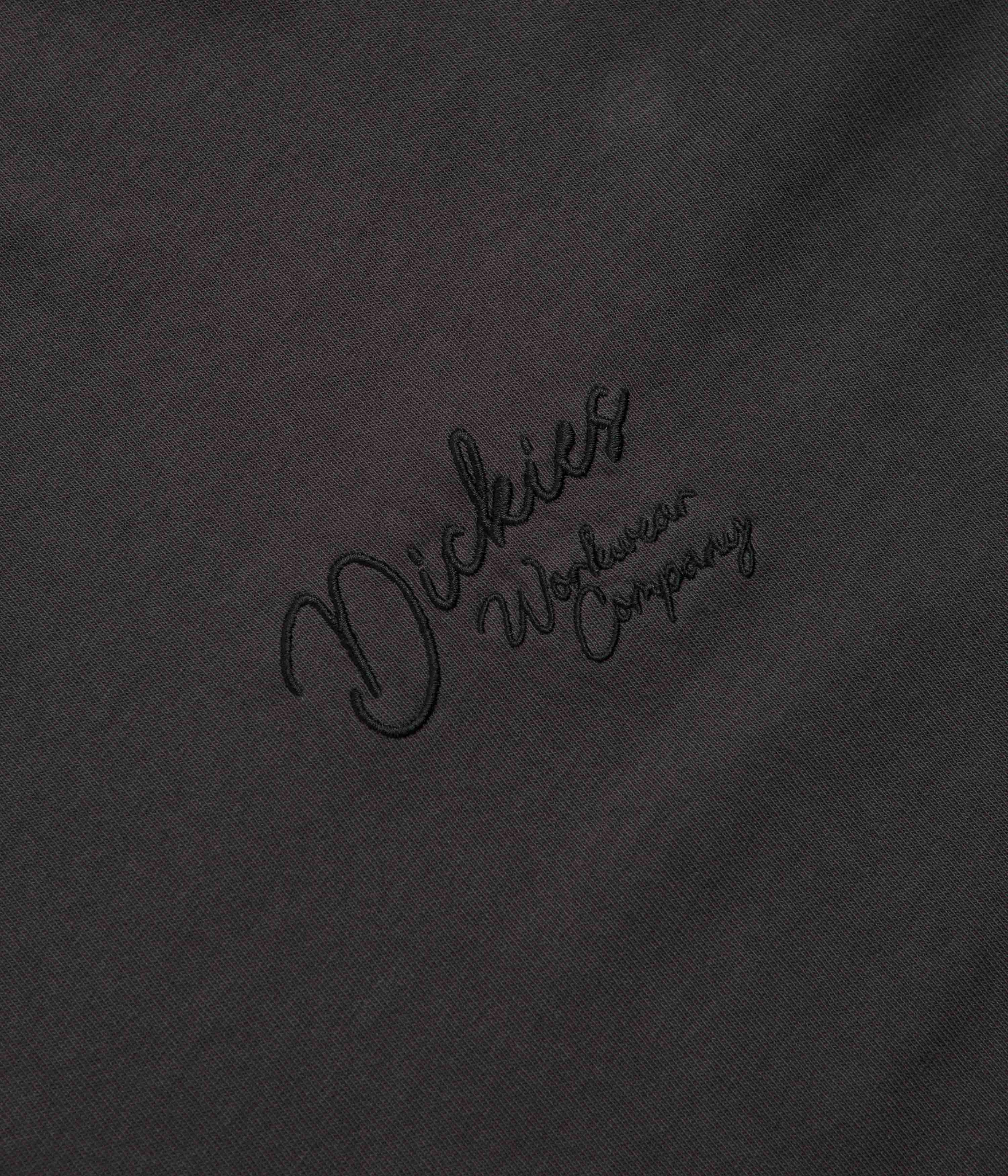 Seam Free Back Comfy and Soft Dickies Rope Chest Logo T-Shirt - Black