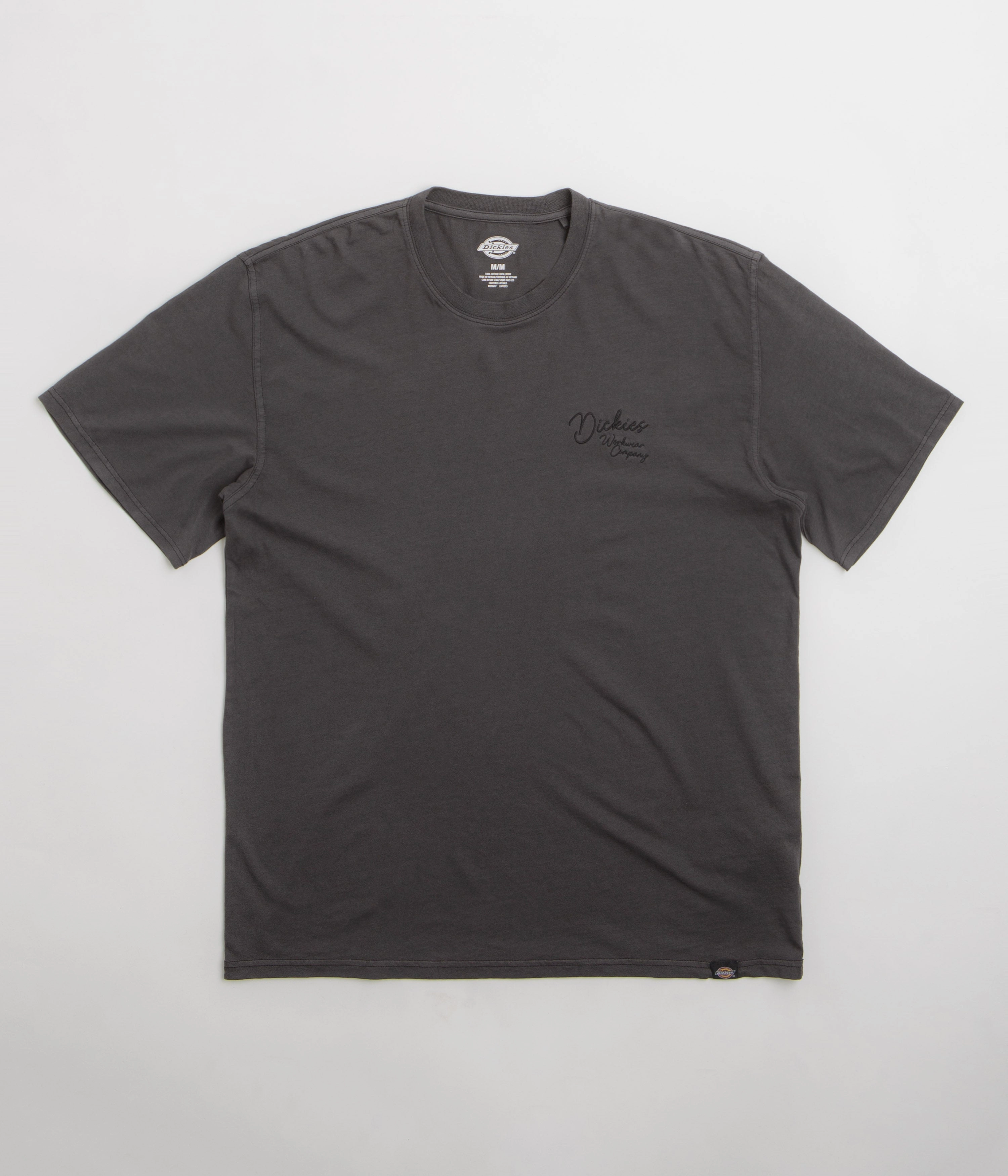 Dickies Rope Chest Logo T-Shirt - Black Comfort Wearable Colorfast Dye