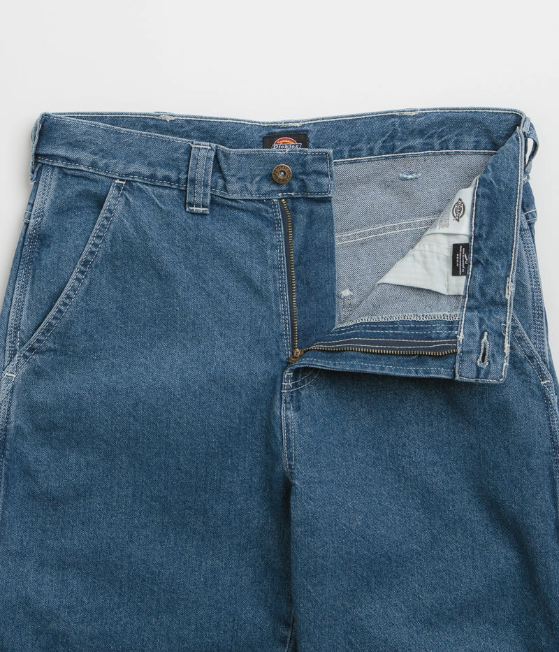 Date Night Daily Wear Minimalist Trendy Everyday Dickies Stevensville Carpenter Jeans - Classic Blue