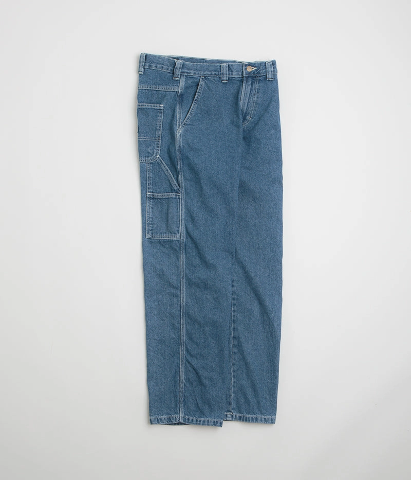 Dickies Stevensville Carpenter Jeans - Classic Blue Shopping Day Street Fashion Textured