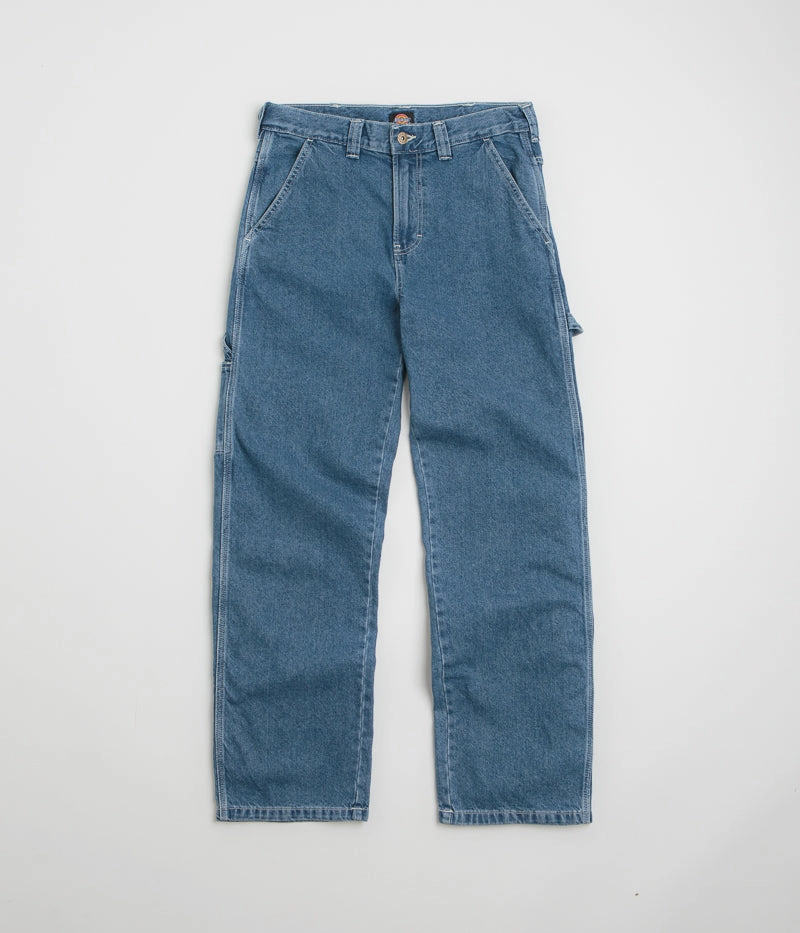 Dickies Stevensville Carpenter Jeans - Classic Blue Evening Stroll Comfy