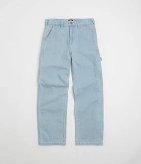 Weekend Getaway Stylish Dickies Stevensville Carpenter Jeans - Vintage Aged Blue