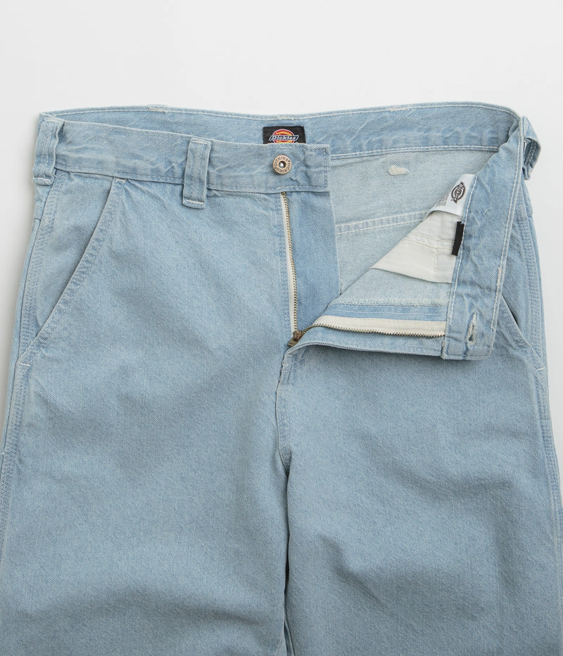 Dickies Stevensville Carpenter Jeans - Vintage Aged Blue Morning Stroll Music Event Office Wear