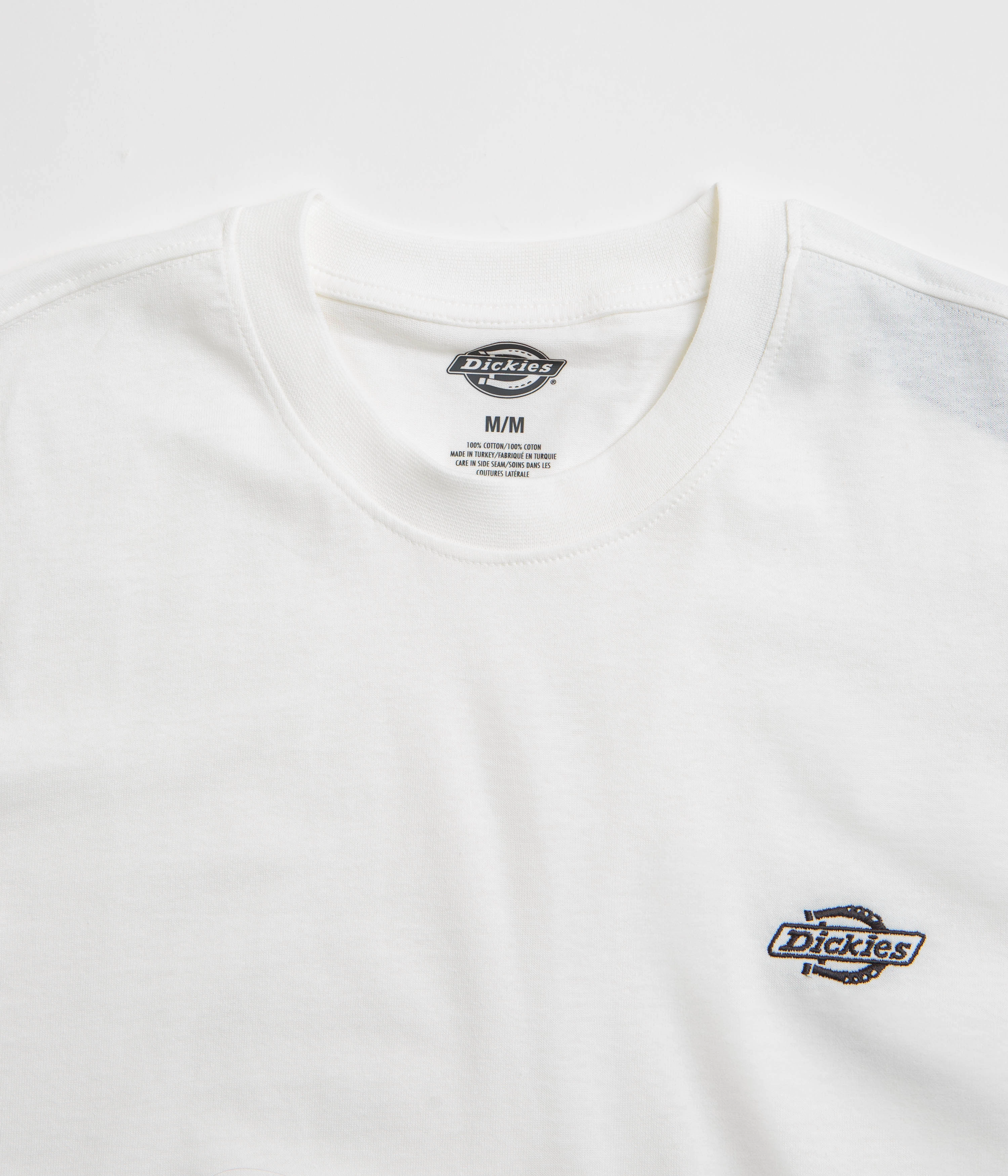 Non Restrictive Silhouette Comfy Touch Dickies Summerdale T-Shirt - White
