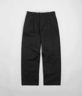 Breathable Layer SmoothZipClosure Dickies Unionville Pleated Work Pants - Black