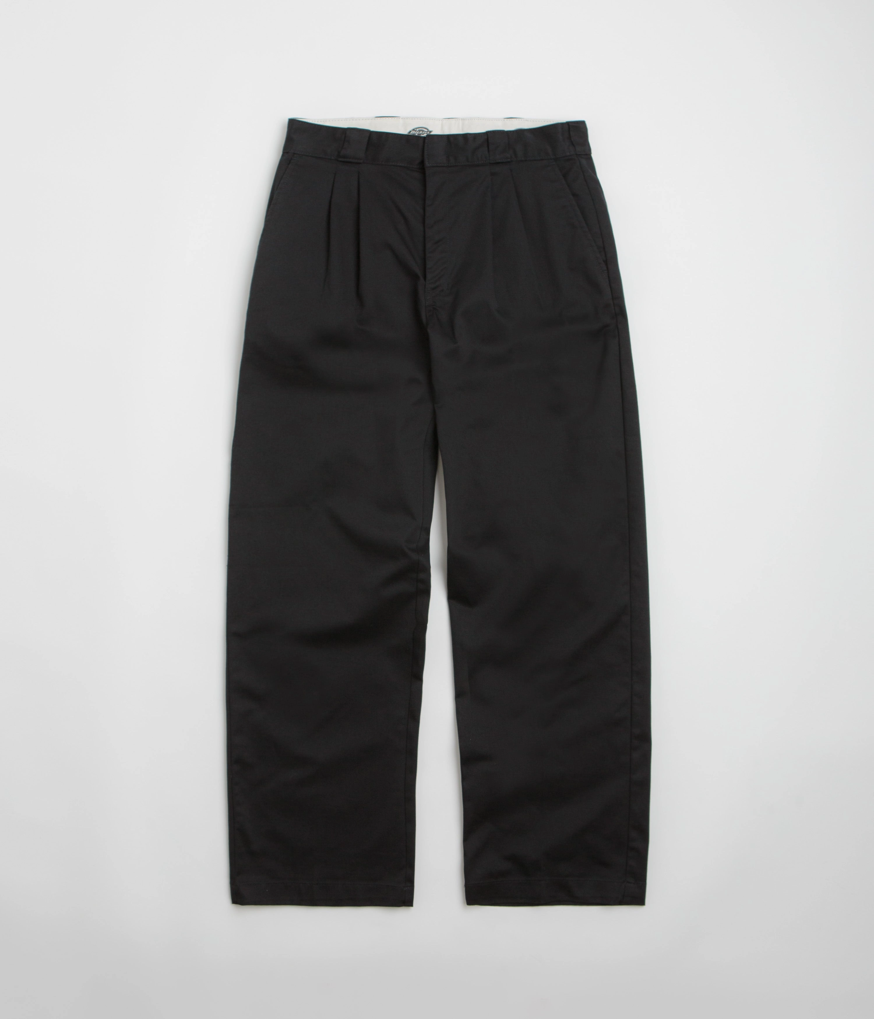 Breathable Layer SmoothZipClosure Dickies Unionville Pleated Work Pants - Black