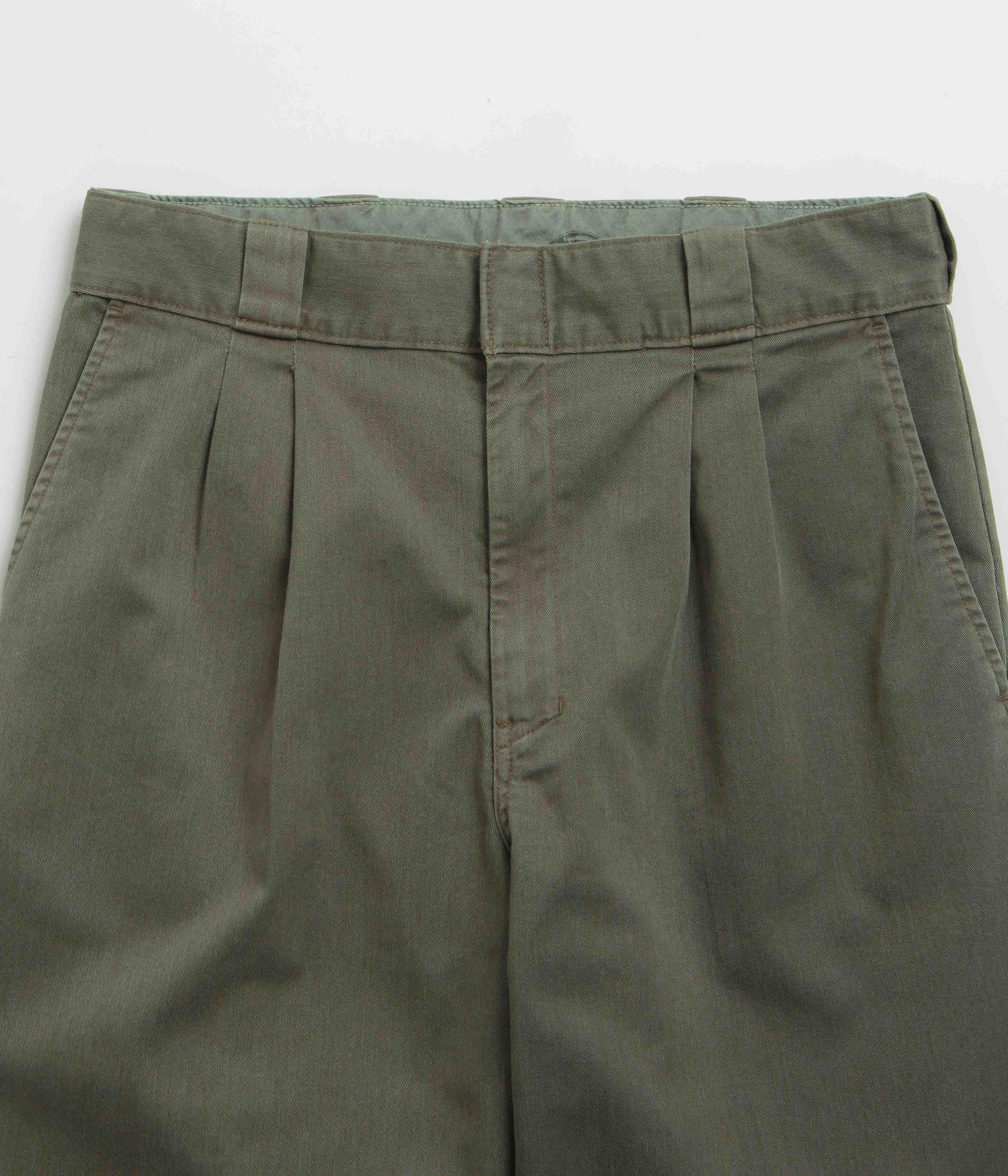 Dickies Unionville Pleated Work Pants - Military Green Sleek Comfort Stretchable Comfort
