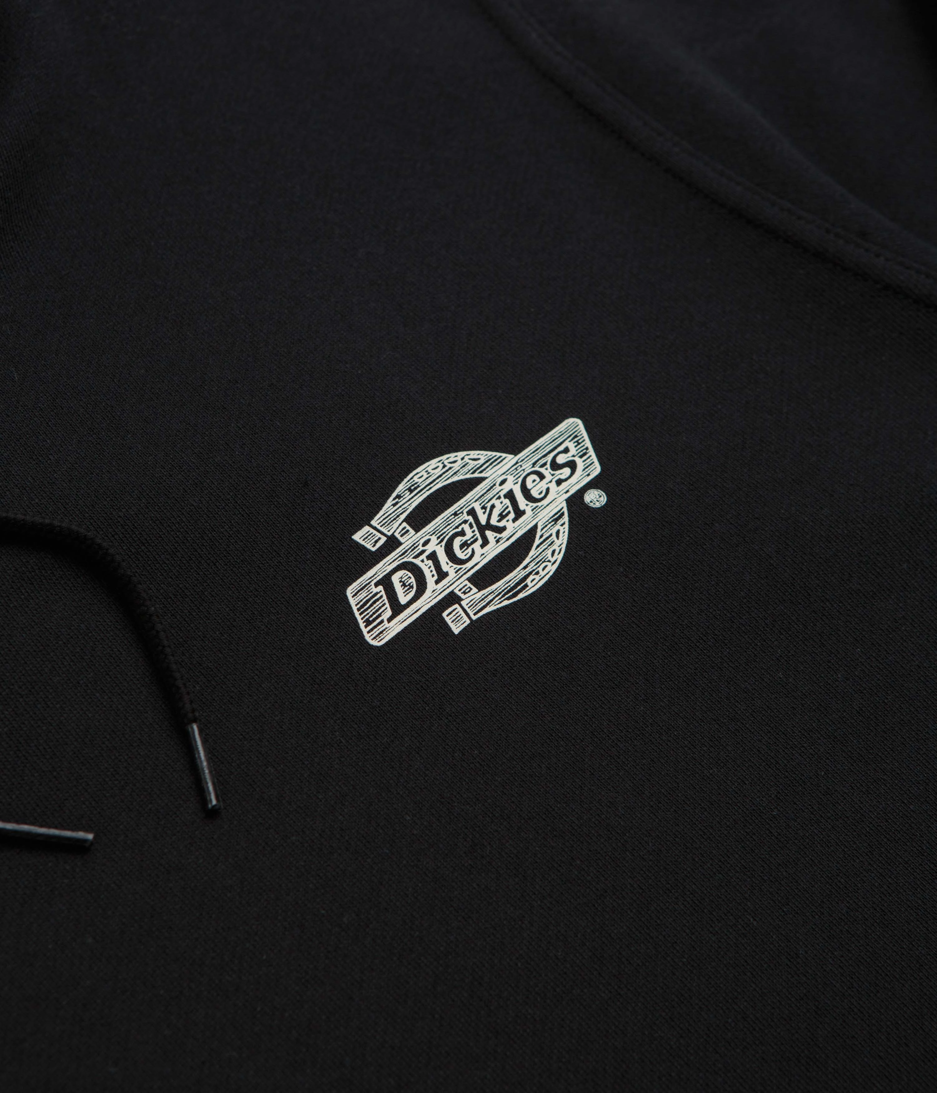 Must Have Washable Dickies Wood Logo Hoodie - Black
