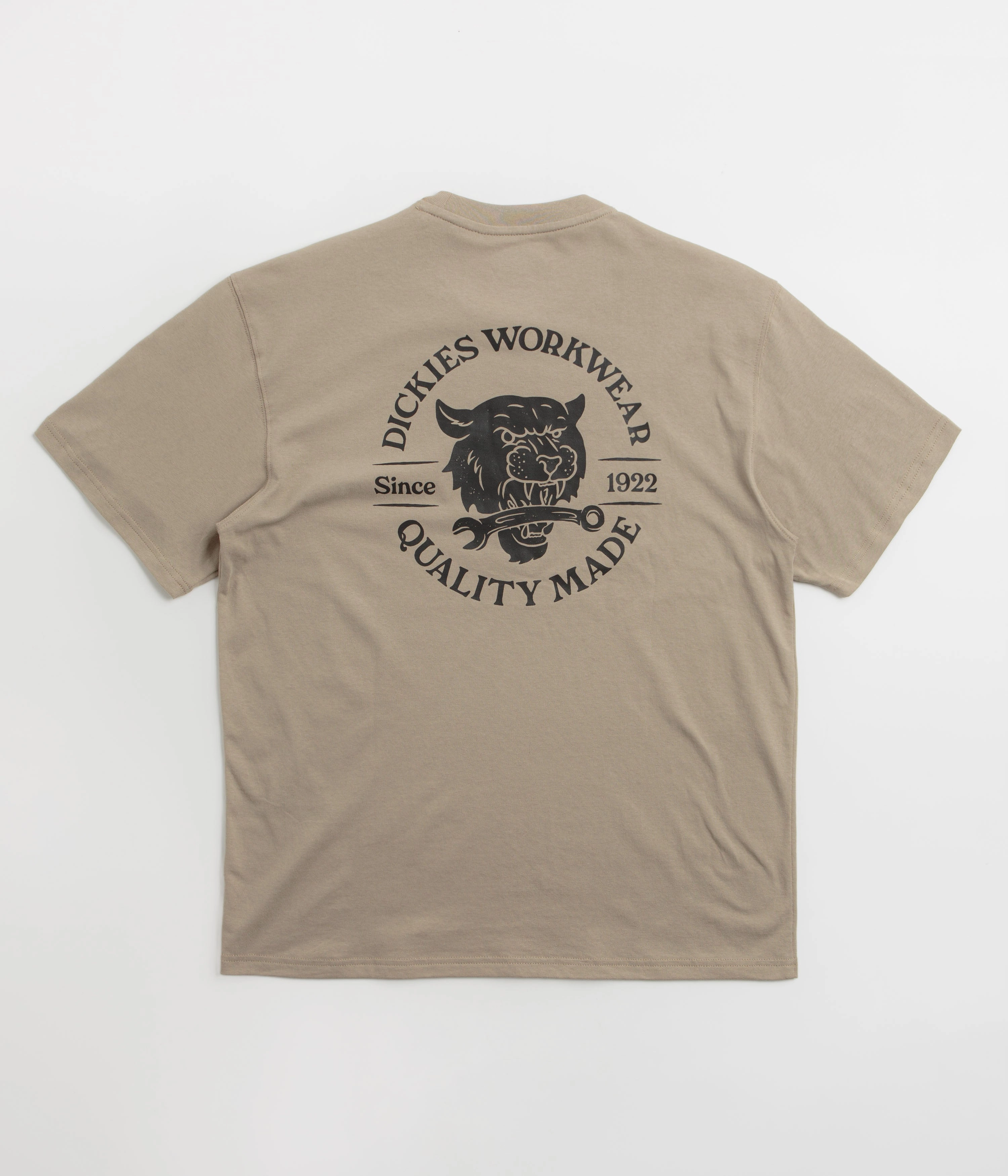 Lightweight Comfort Recycled Polyester Dickies Wrench T-Shirt - Desert Sand