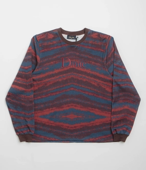 Dime Brushstroke Shirt - Bordeaux Durable Material Fitted Cut