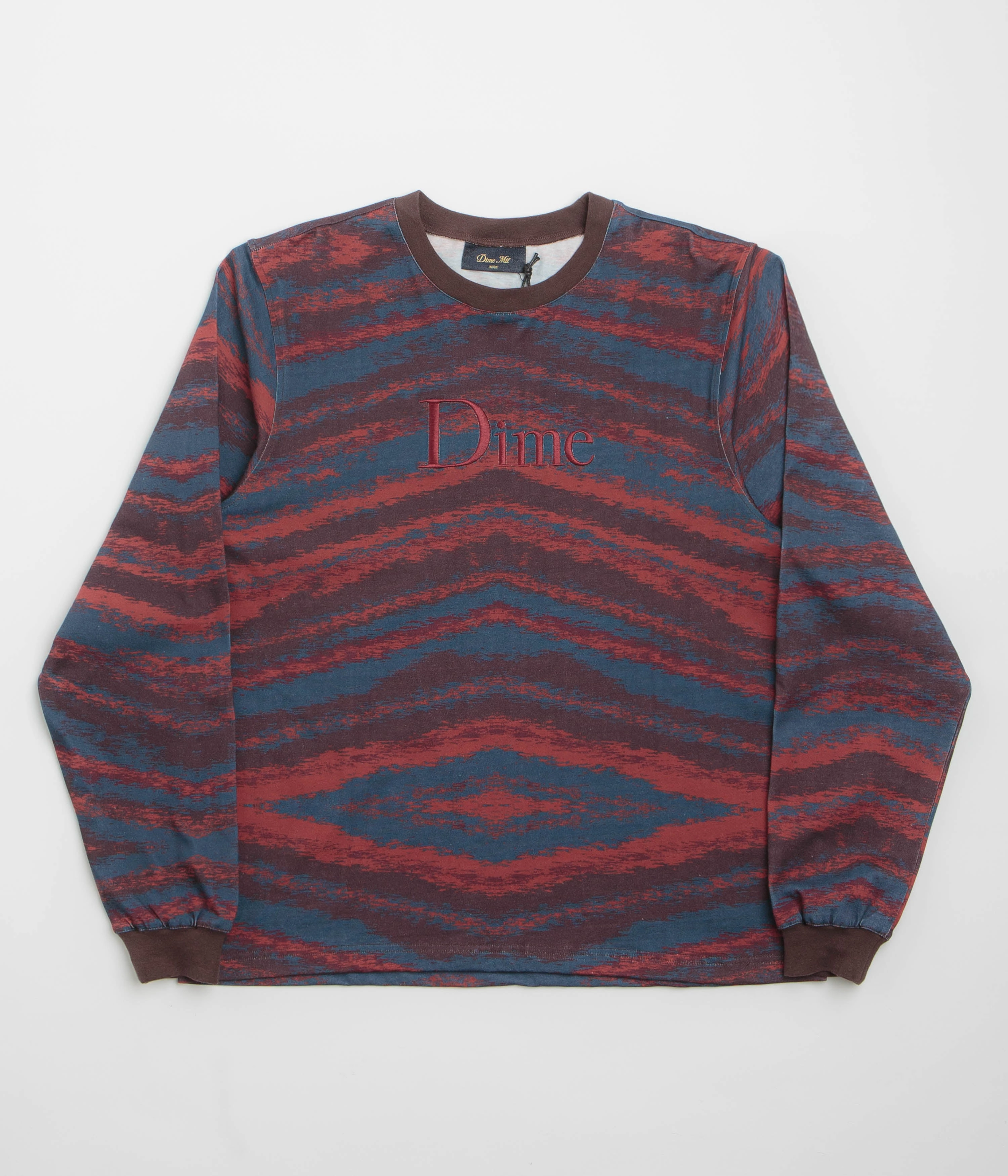 Dime Brushstroke Shirt - Bordeaux Durable Material Fitted Cut