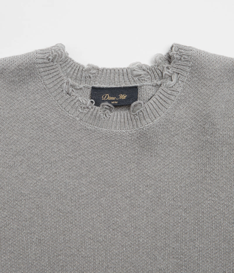 Cozy Hoodie Urban Relaxed Dime Cat Knit Sweatshirt - Storm