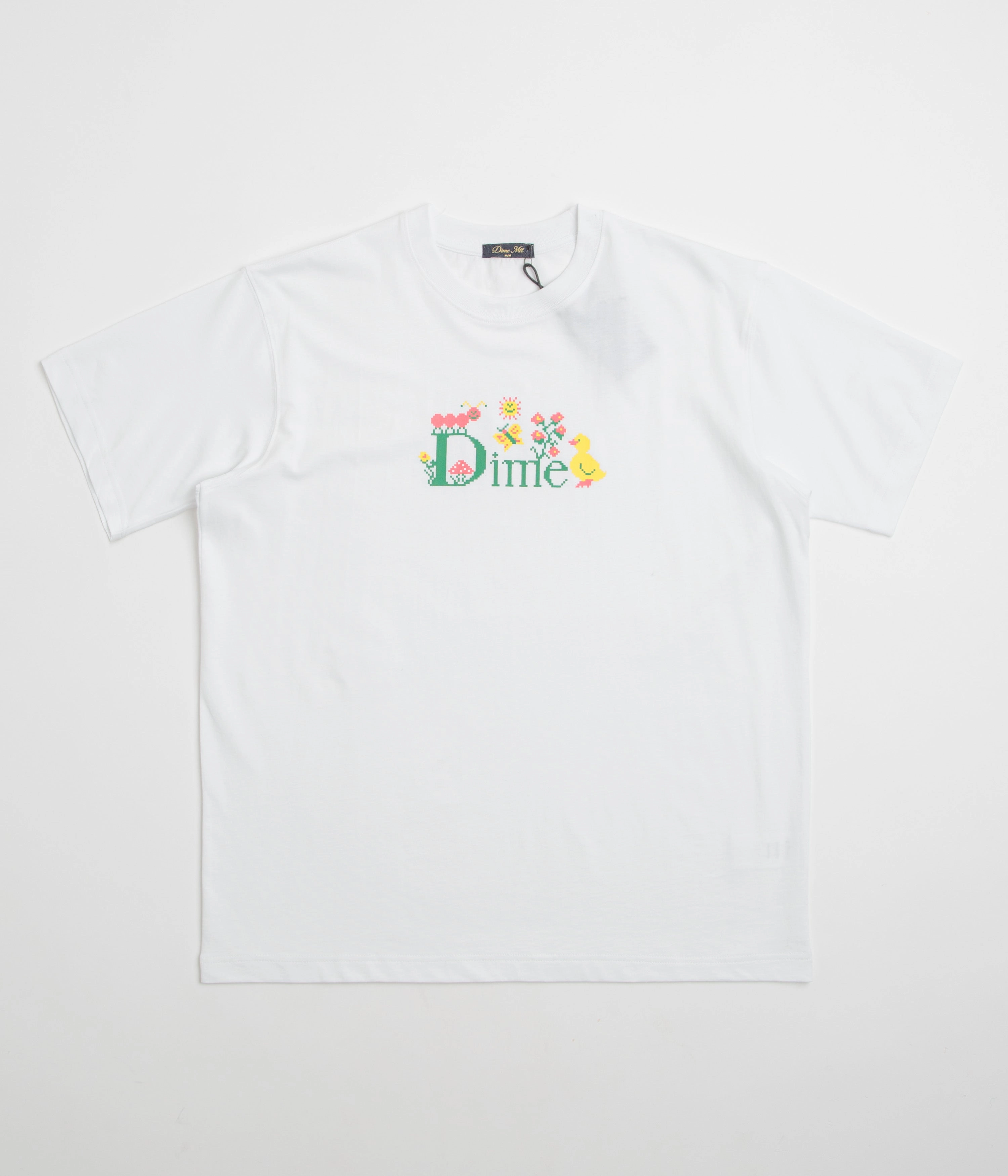 Simple Look Dime Classic Cross Stitch T-Shirt - White