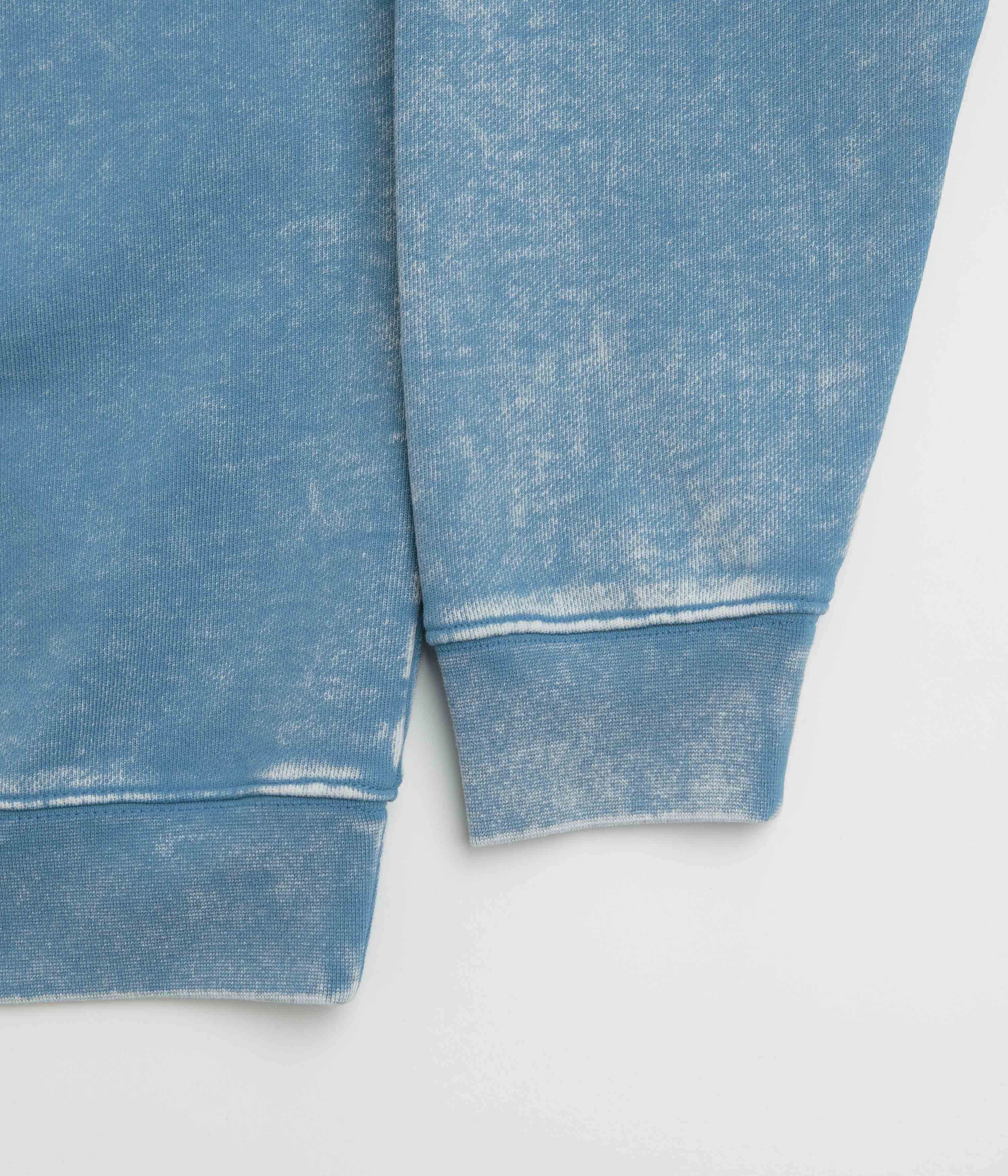 Dime Classic French Terry Crewneck Sweatshirt - Faded Sky Cuffed Sleeves lanyard accents