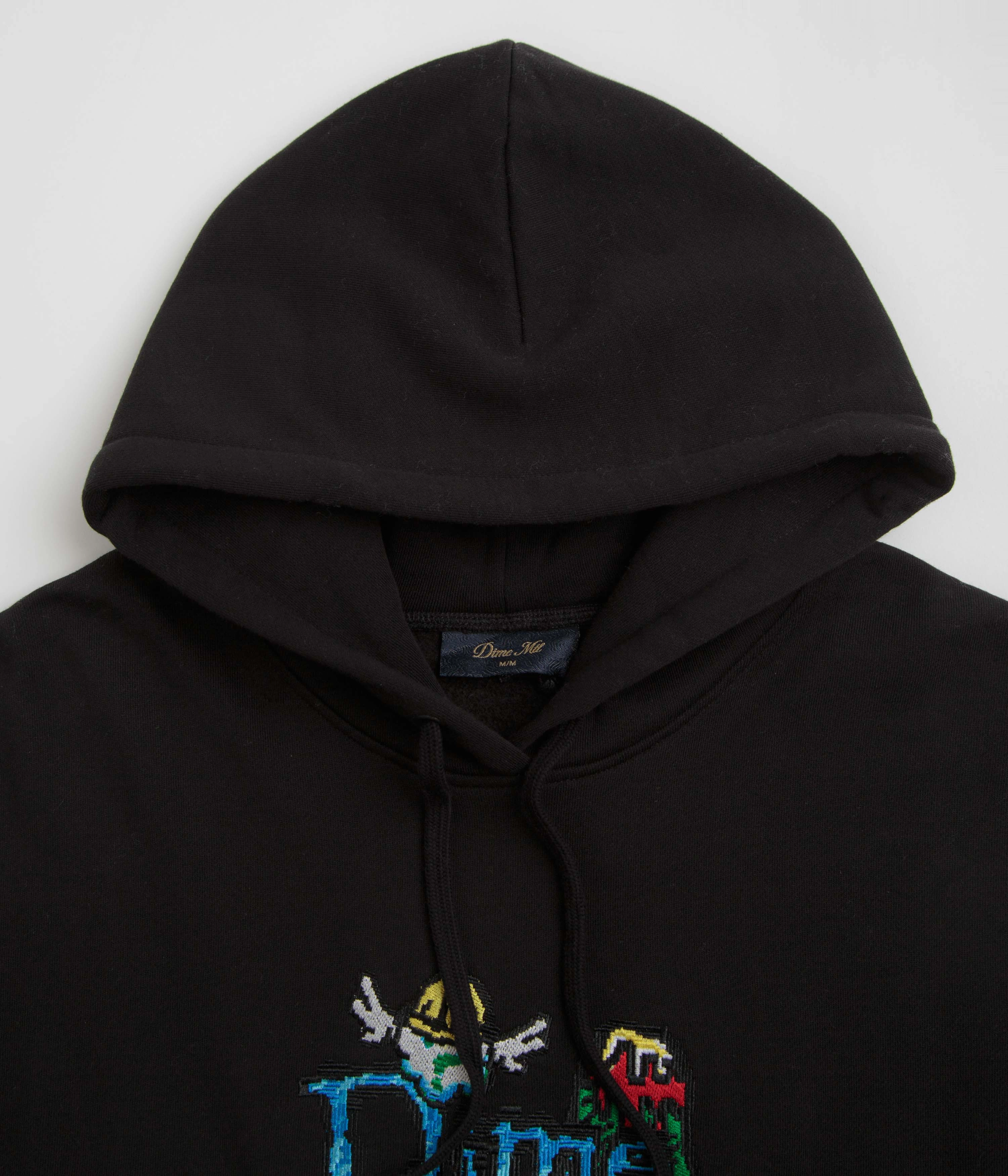 Water-resistant Dime Classic Fuzzy Hoodie - Black