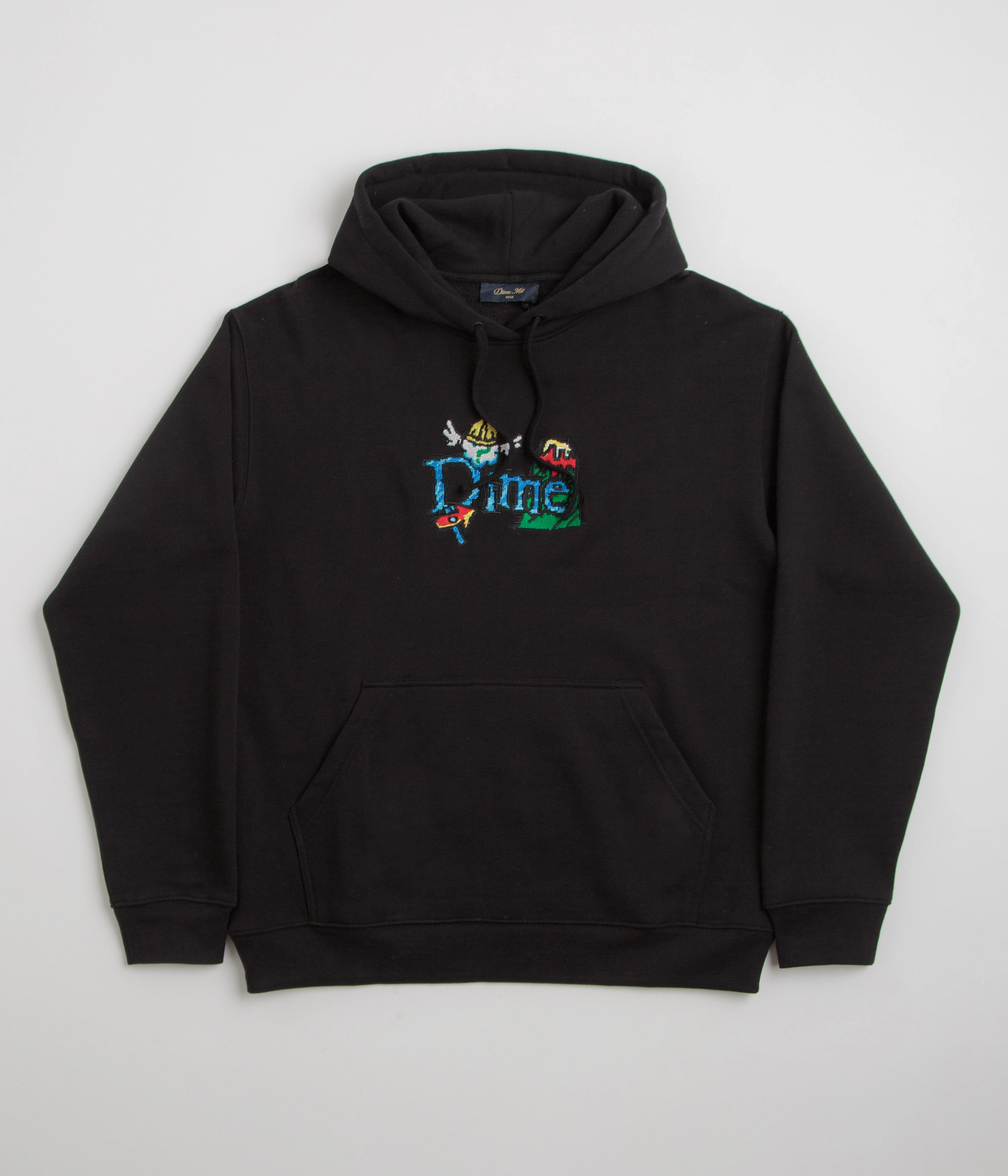 Dime Classic Fuzzy Hoodie - Black Relaxed Comfort Subtle Branding