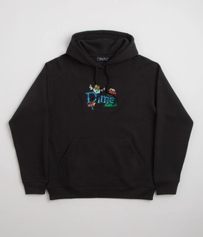 Dime Classic Fuzzy Hoodie - Black Relaxed Comfort Subtle Branding