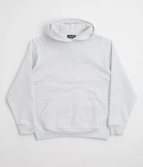 Minimal Comfort Double Needle Stitching Dime Classic Small Logo Hoodie - Ash