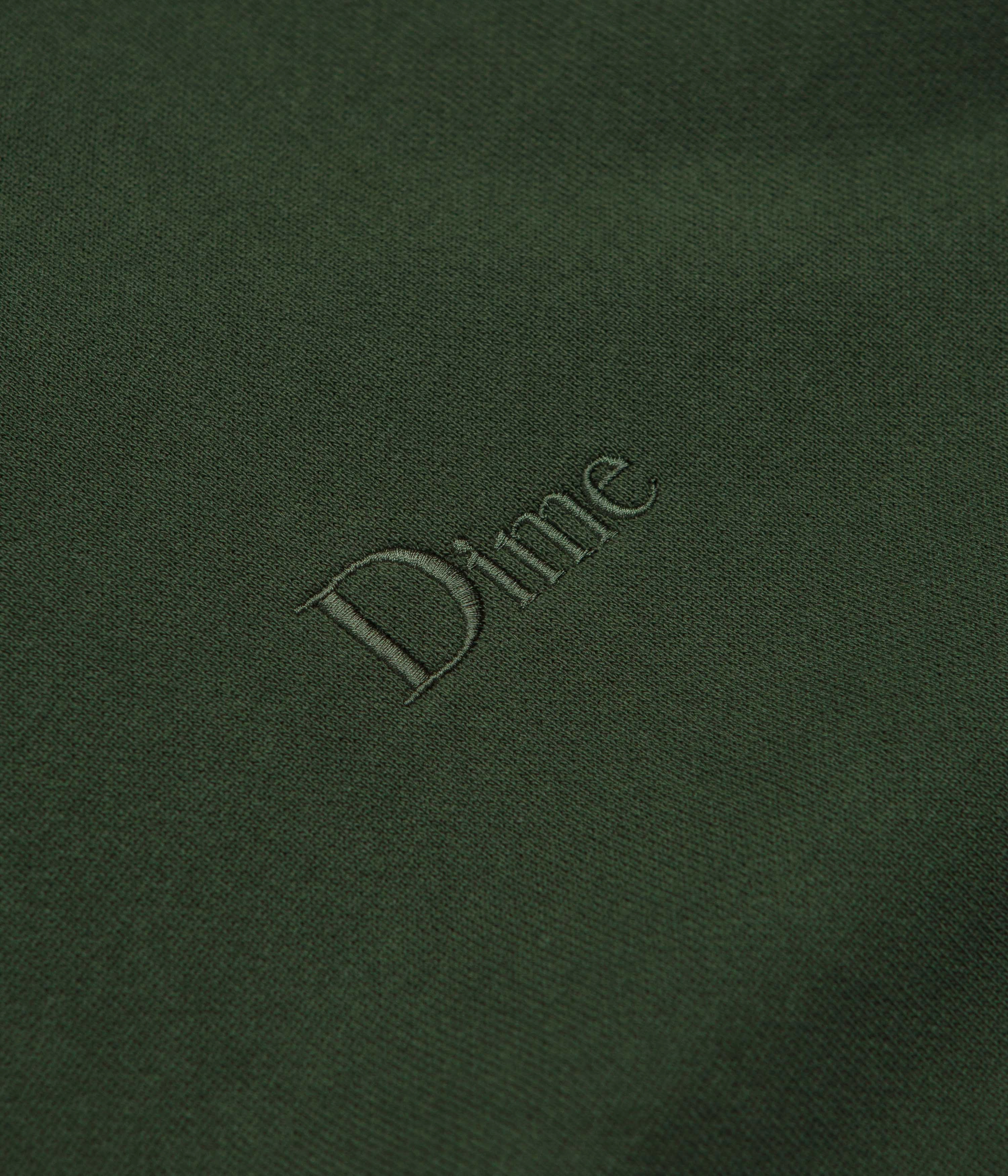Shrew like Dime Classic Small Logo Hoodie - Forest Green