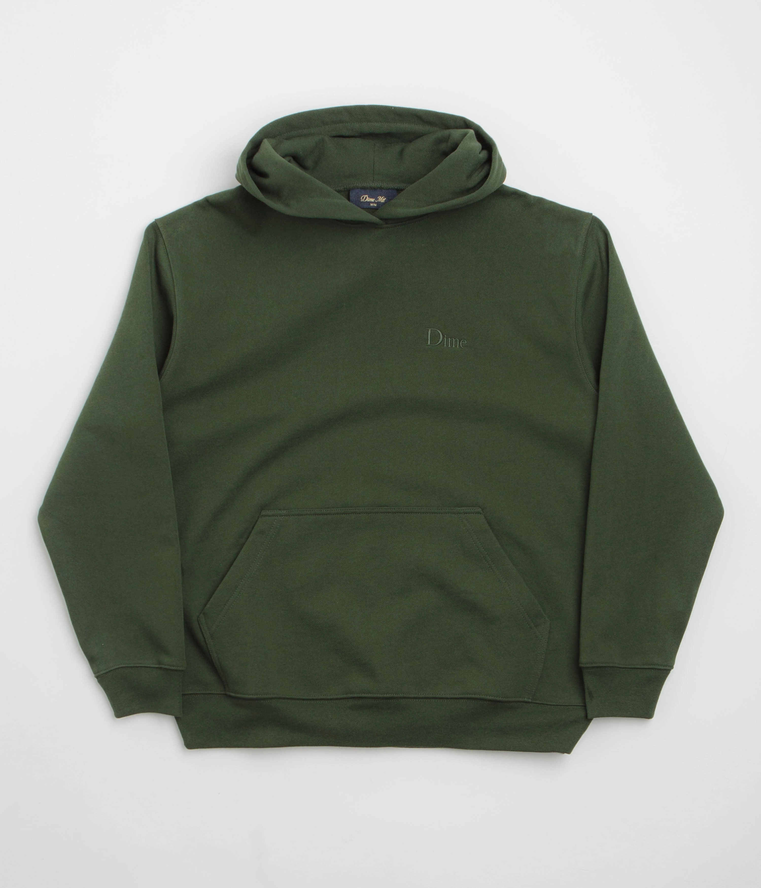 wrinkle free Coffee Date Dime Classic Small Logo Hoodie - Forest Green