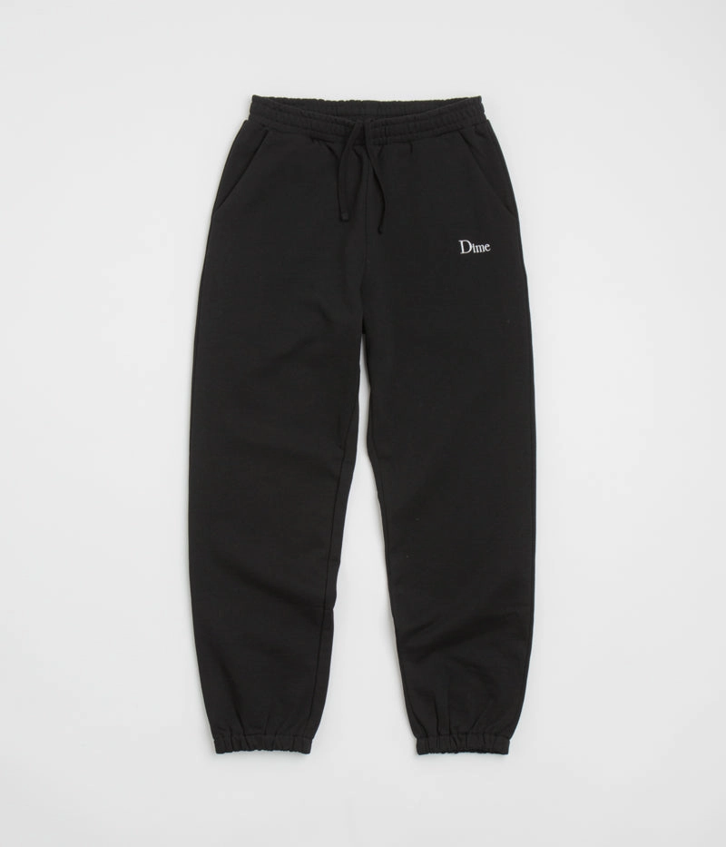 Side Pockets Dime Classic Small Logo Sweatpants - Black