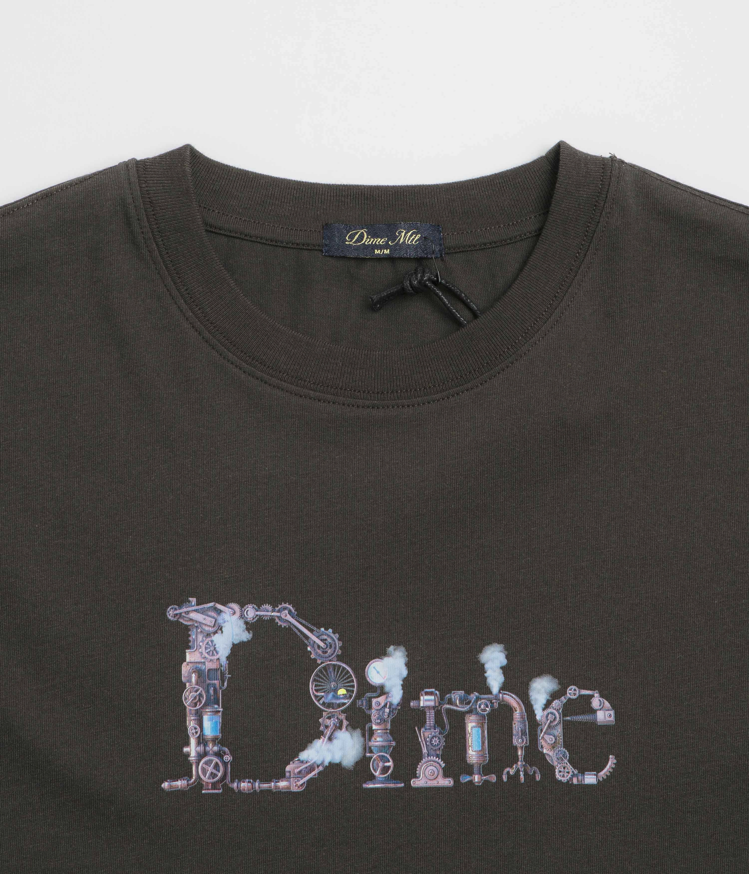 Dime Classic Steampunk T-Shirt - Vintage Black Adjustable Hem