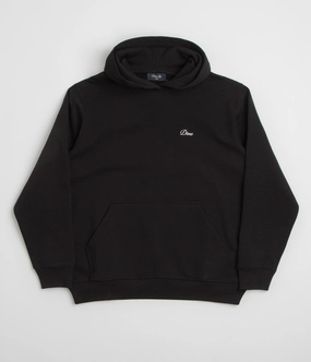 Swimming wear Daily Uniform Dime Cursive Small Logo Hoodie - Black