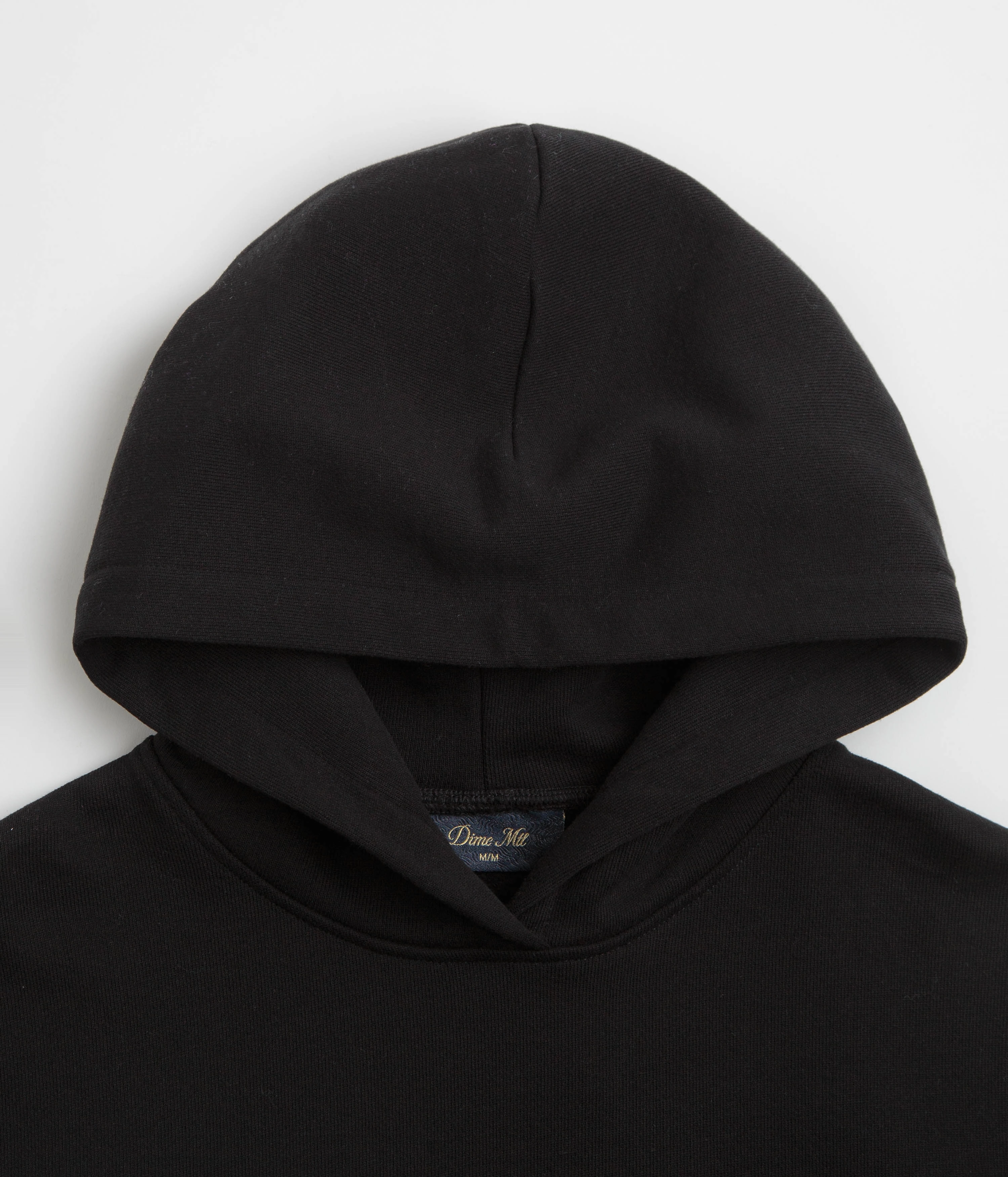 Daily Apparel Fashion Comfort Dime Cursive Small Logo Hoodie - Black