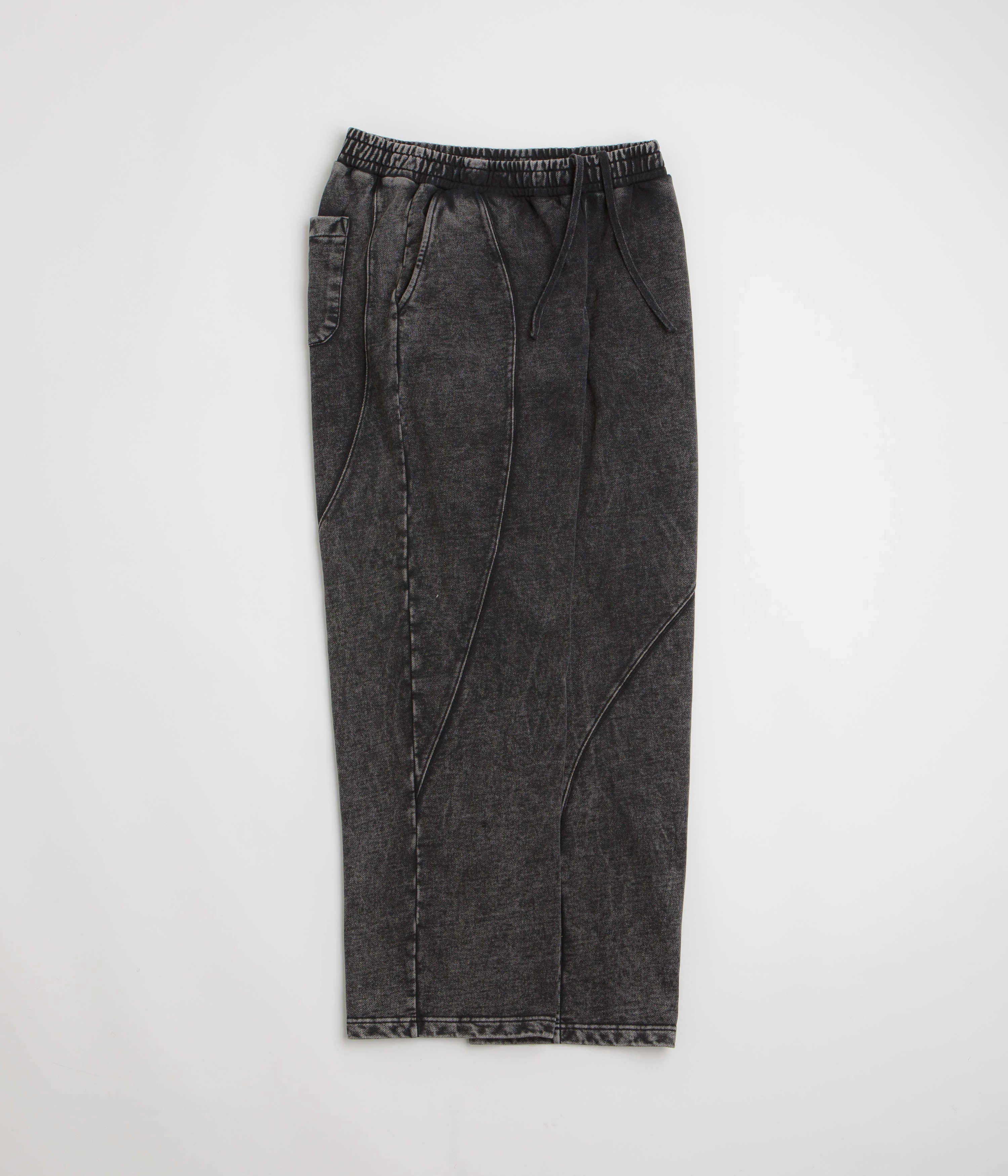 Padded hips Dime Cyclone French Terry Pants - Black Snow Washed