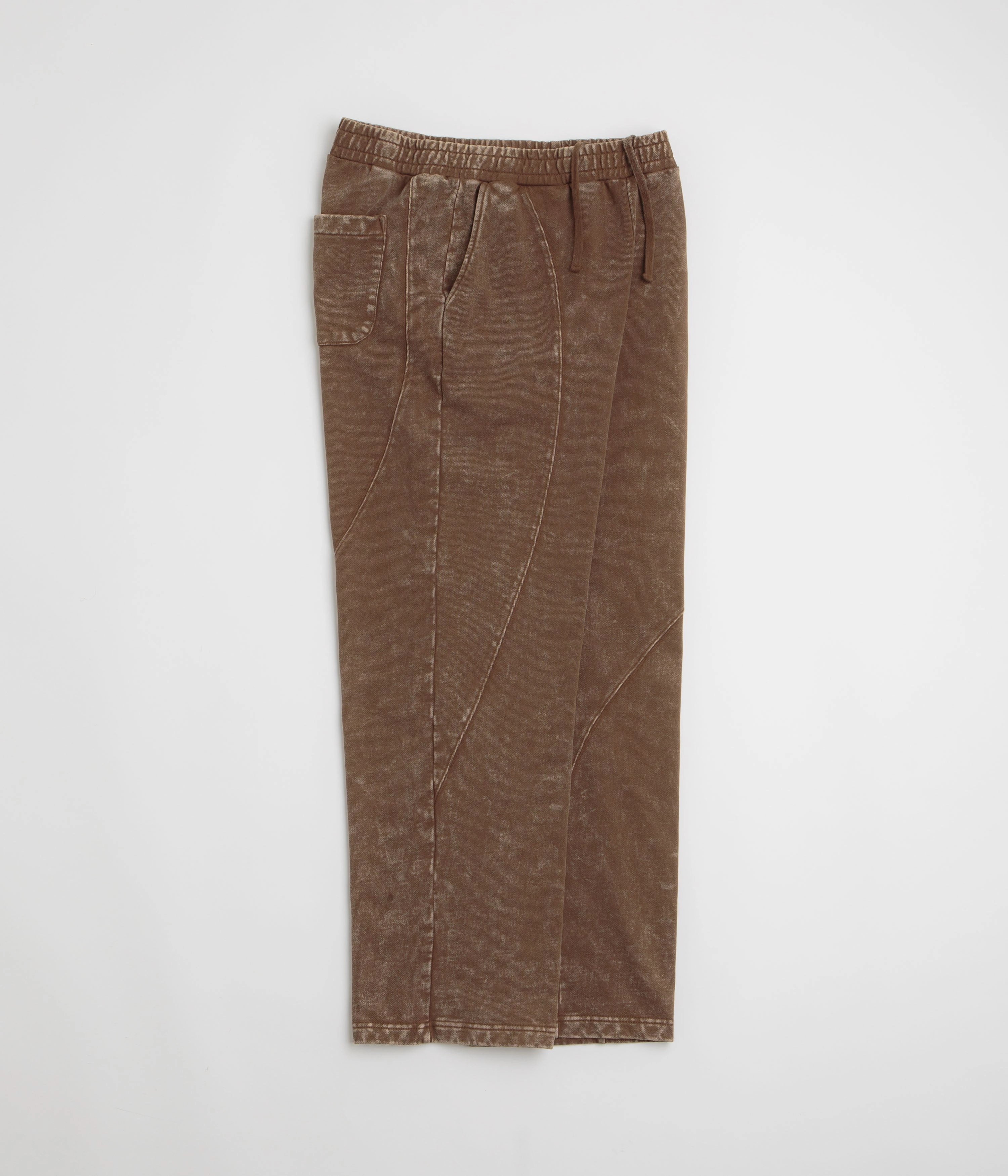 Dime Cyclone French Terry Pants - Brown Snow Washed Smart Look