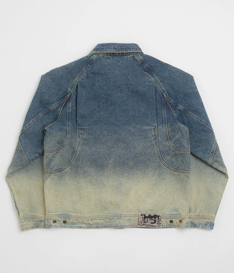 Dime Denim Jacket - Dipped Sandblasted Indigo Sporty Design hunters