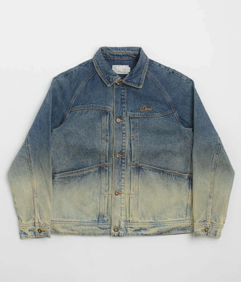 Dime Denim Jacket - Dipped Sandblasted Indigo holiday