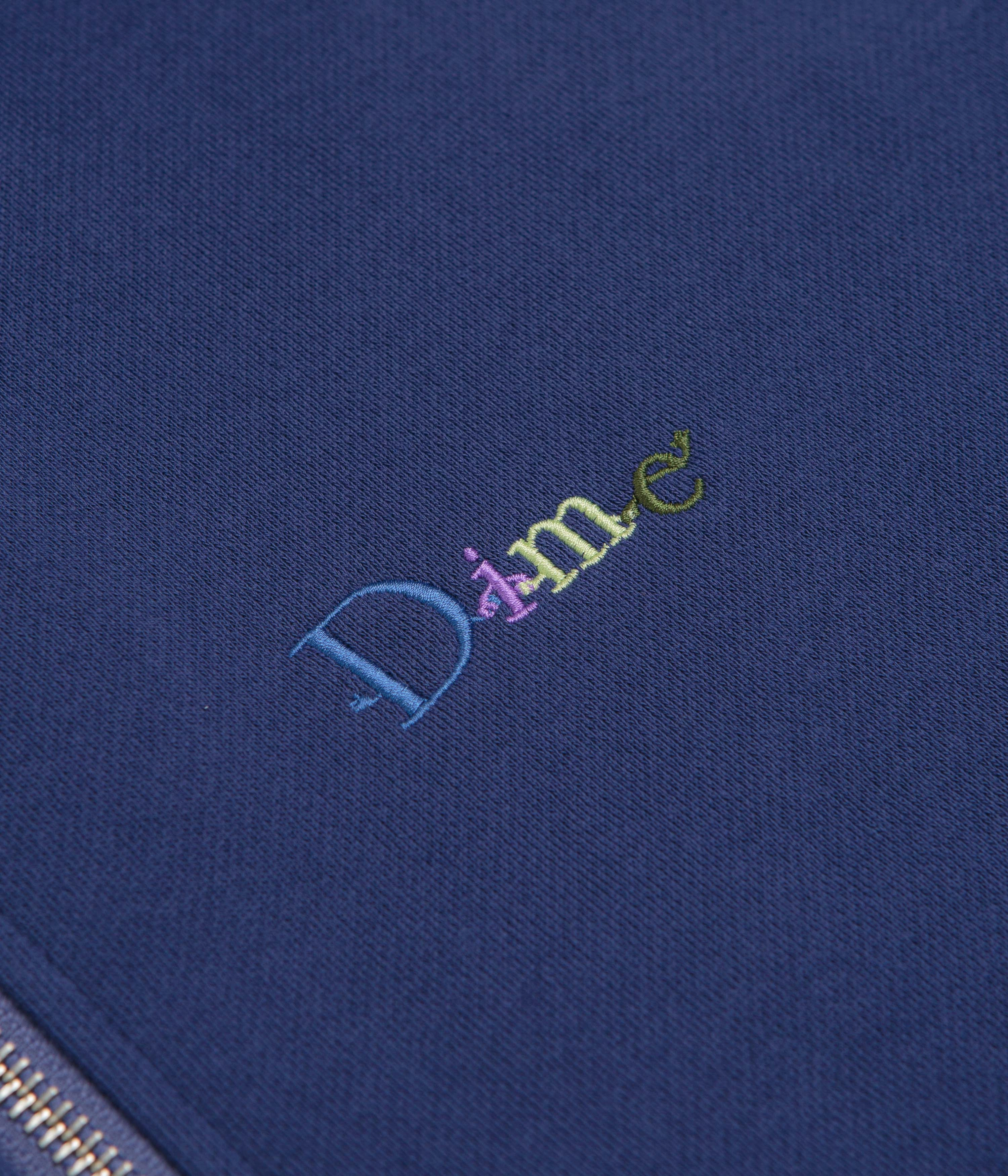 Dime Friends Full Zip Hoodie - Night Blue UPF Protection