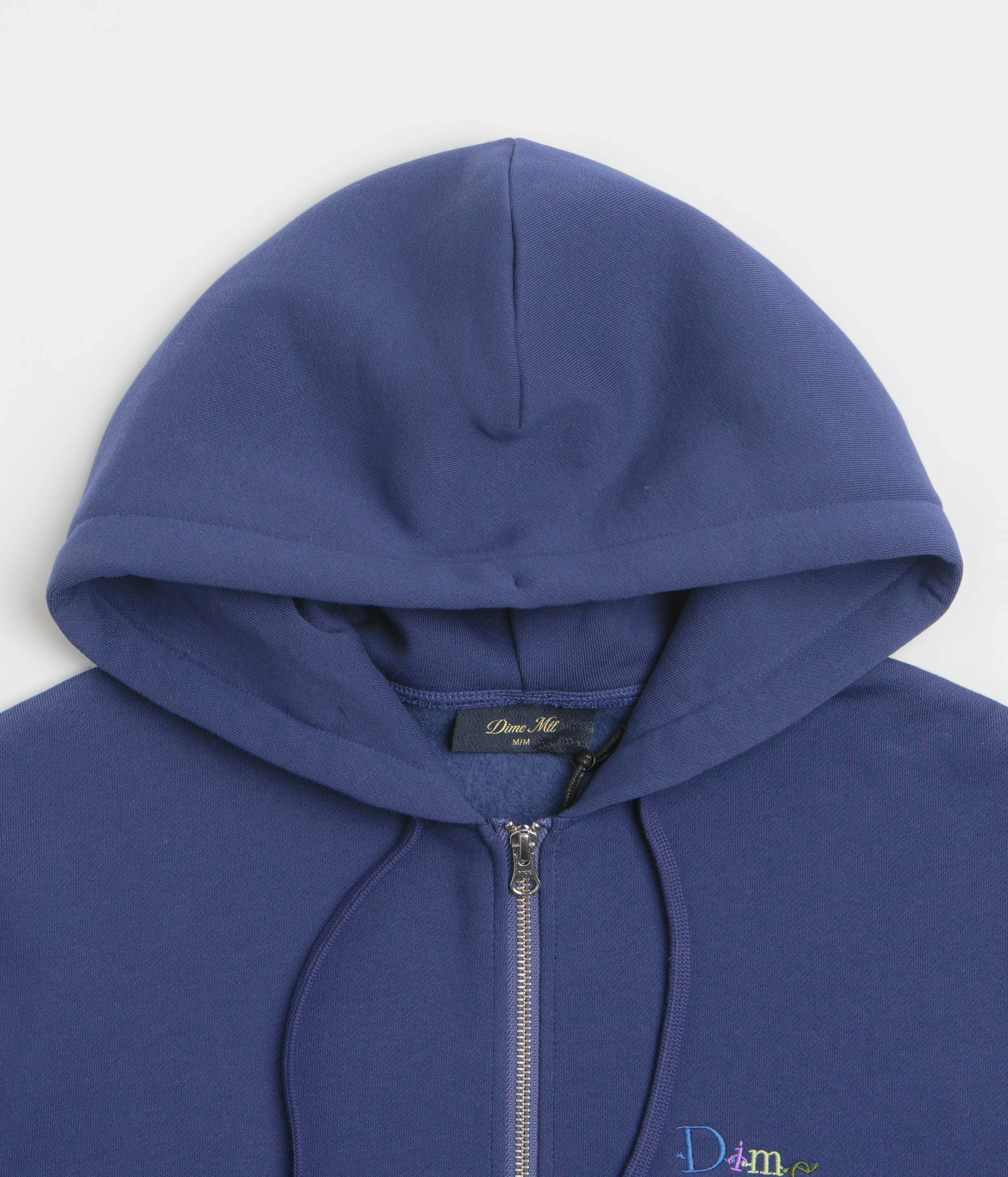 Dime Friends Full Zip Hoodie - Night Blue Versatile Apparel