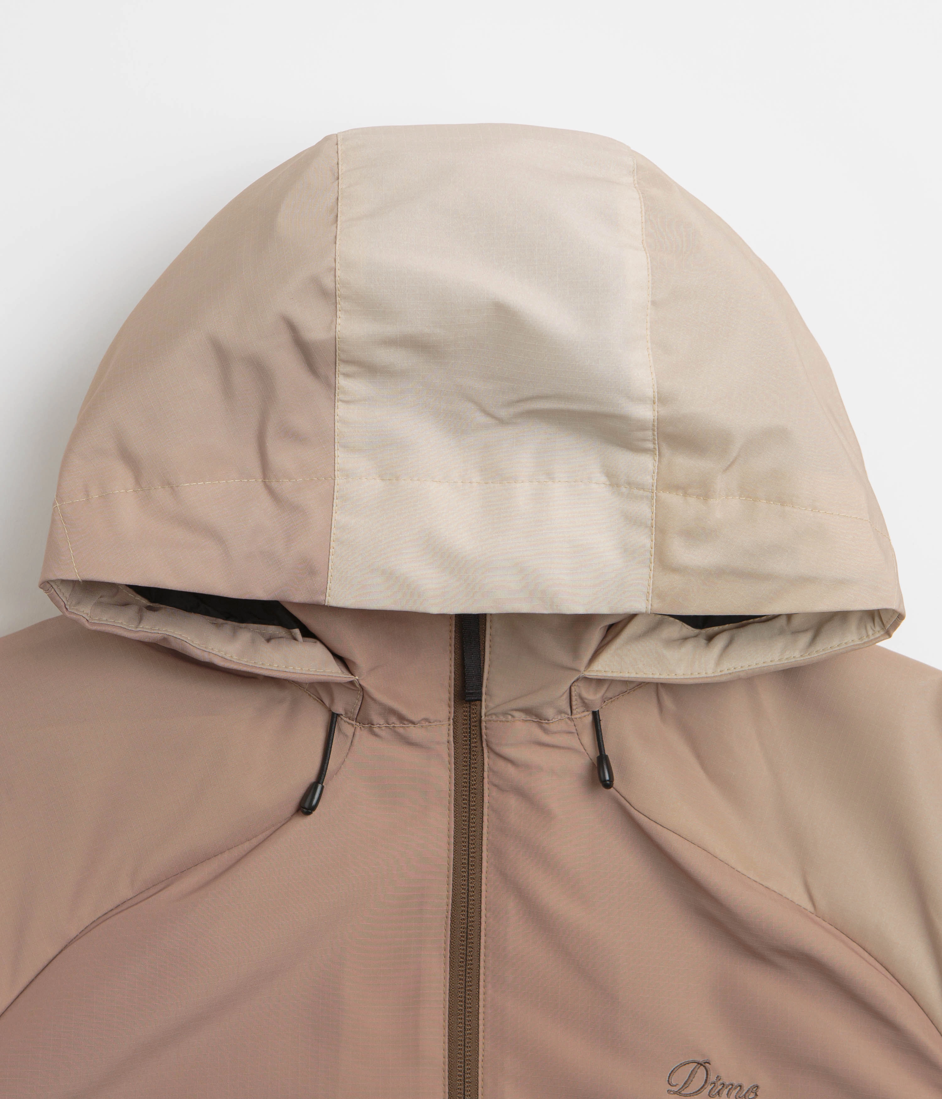 Example beach bonfire Dime Gradient Windbreaker Jacket - Brown