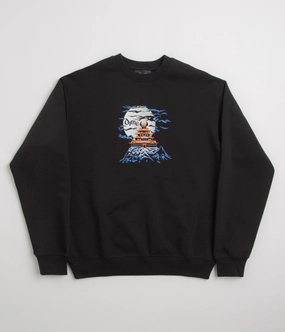 Dime Kastle Crewneck Sweatshirt - Black Relaxing Wear Comfort Essentials
