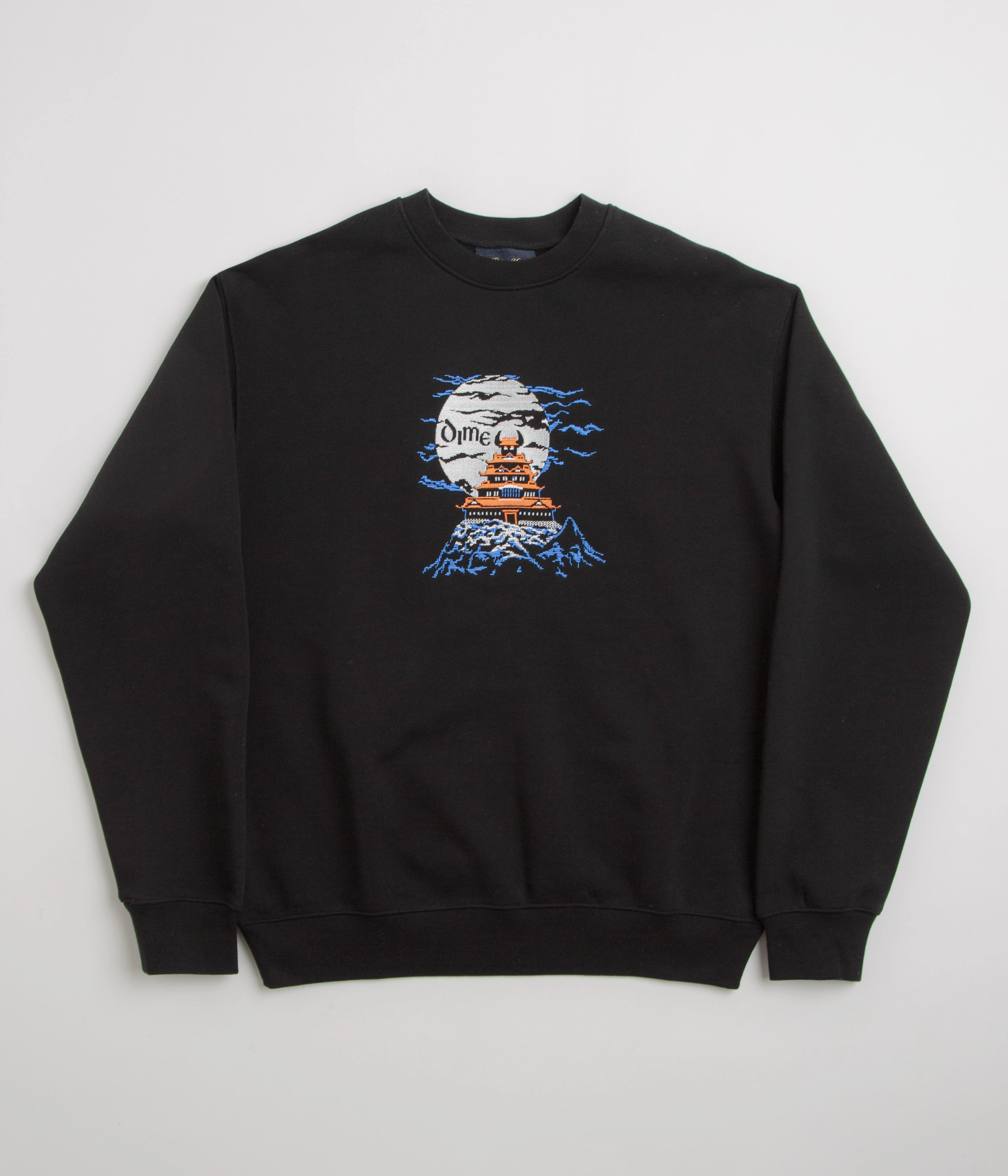 Dime Kastle Crewneck Sweatshirt - Black Relaxing Wear Comfort Essentials