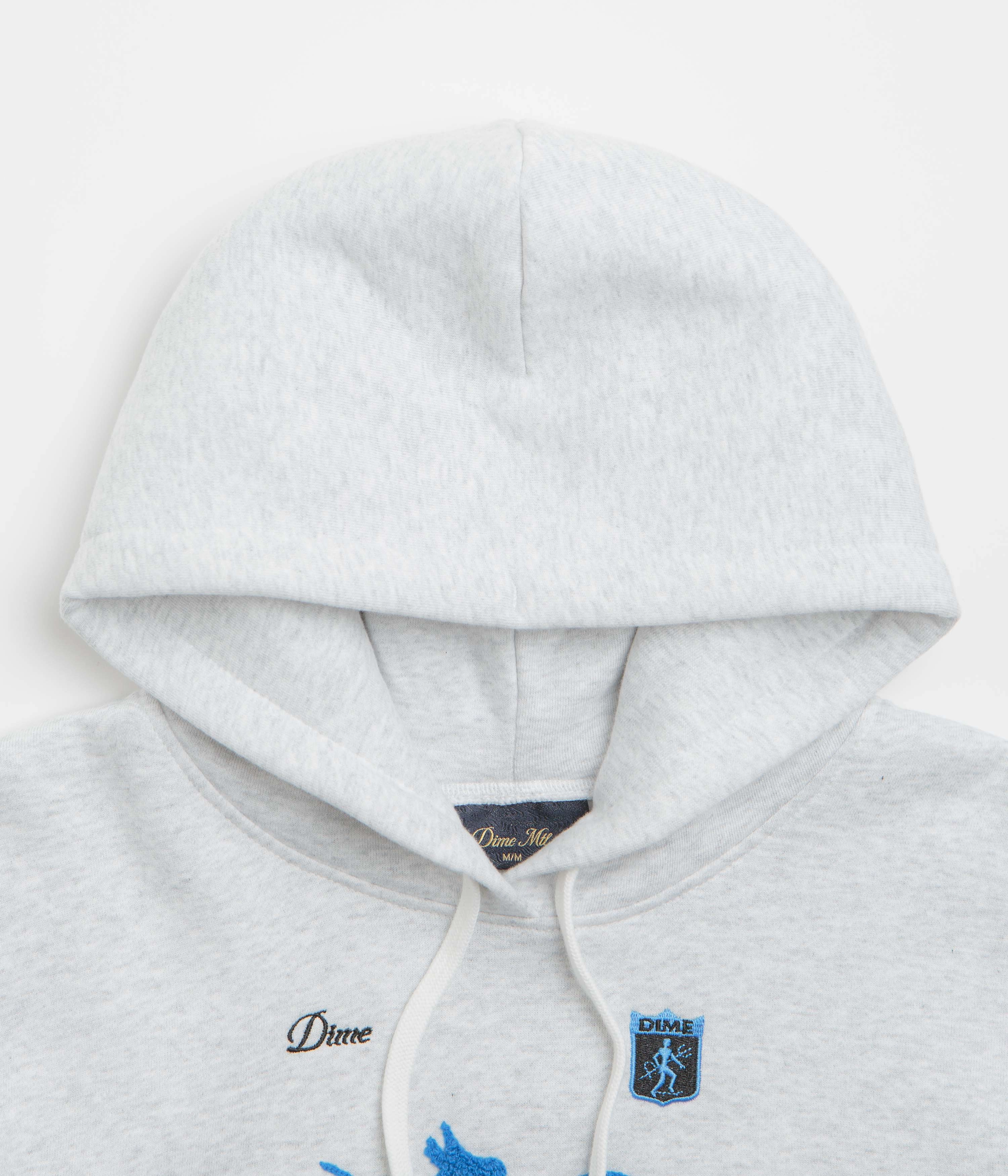 Dime Patinadores Hoodie - Ash Adjustable Drawstrings